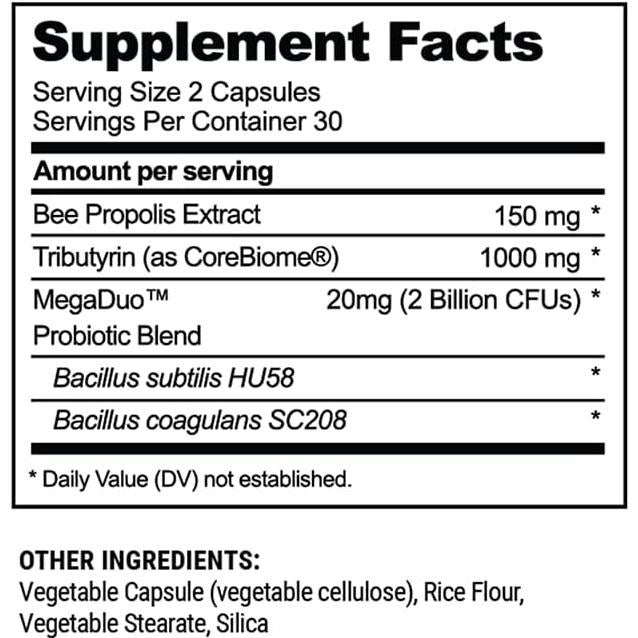 Salud Digestiva Completa Beekeeper's Naturals 20 Cápsulas