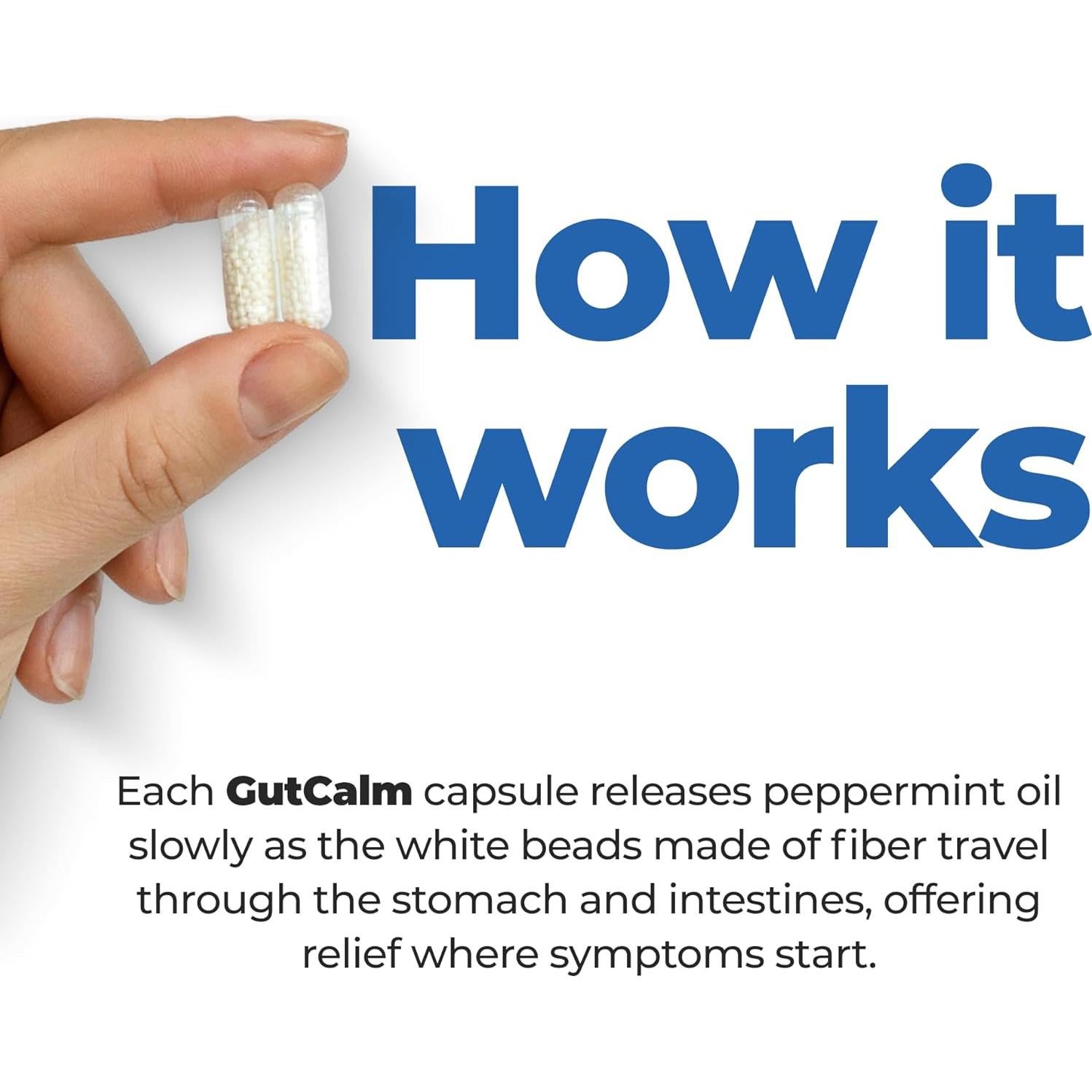 GutCalm - Suplemento Digestivo de Aceite de Menta - 12 Cápsulas
