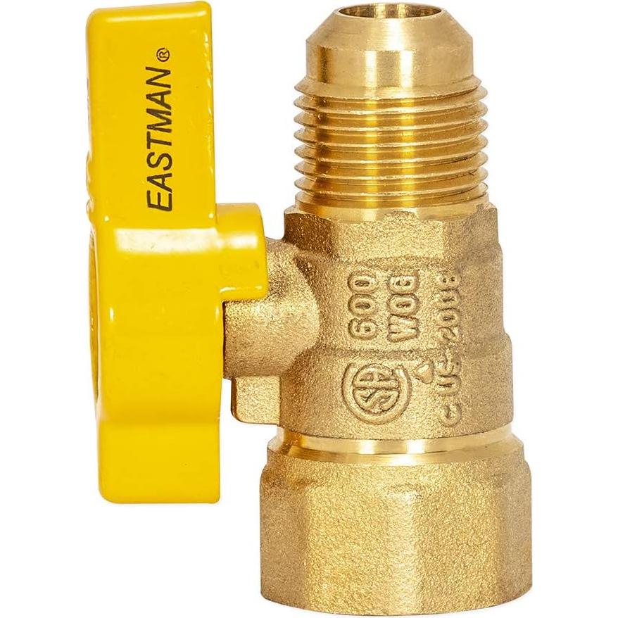 Válvula de Bola de Gas Eastman 1/2" FIP x 1/2" OD Latón