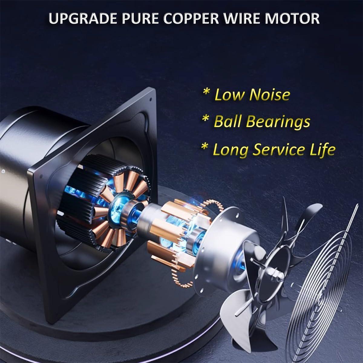 Ventilador de Escape ACEDUROBLA 10 cm Metal Silencioso 20W