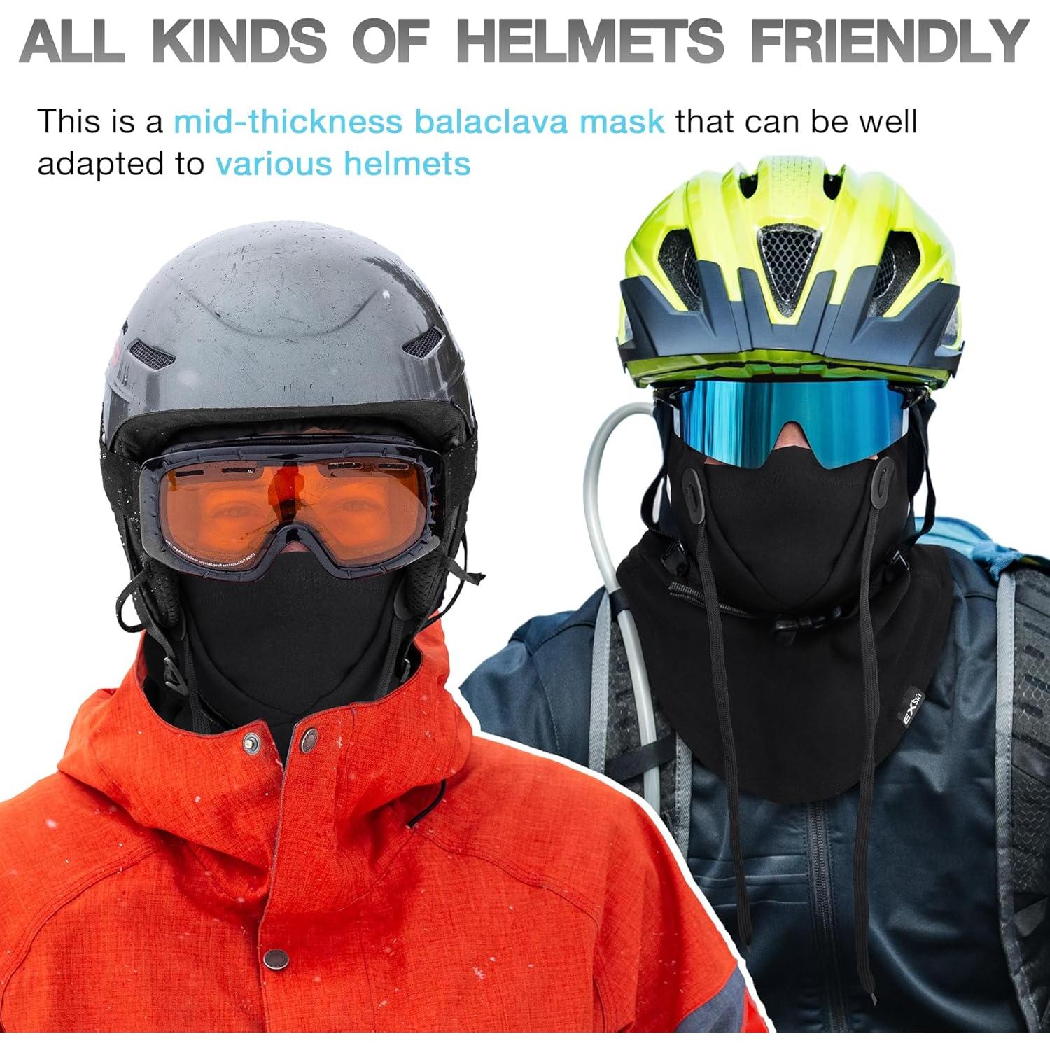 Mascarilla Balaclava Térmica EXski 4-en-1 para Invierno