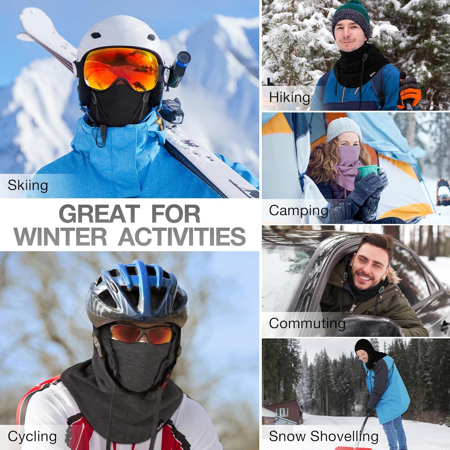 Mascarilla Balaclava Térmica EXski 4-en-1 para Invierno