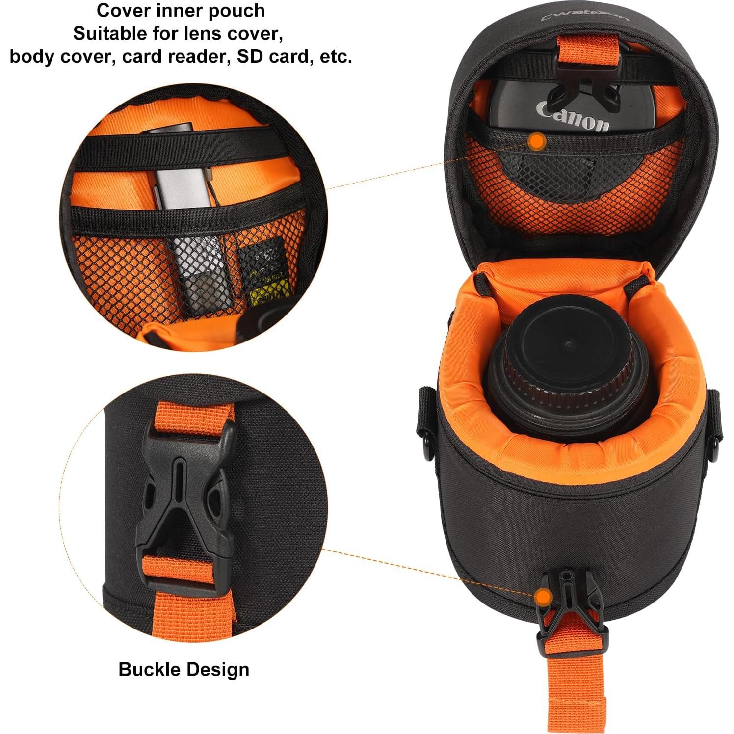 Funda Dura para Lente de Cámara Cwatcun Resistente al Agua 11.99cm