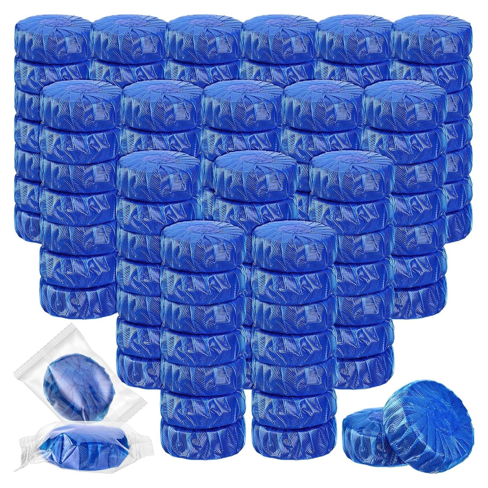 Tabletas Limpiadoras para Inodoro Qualirey 60 Unidades Azul