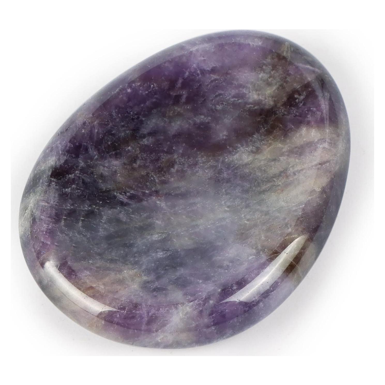 Piedra de Pulgar de Amatista Artistone para Alivio de Estrés