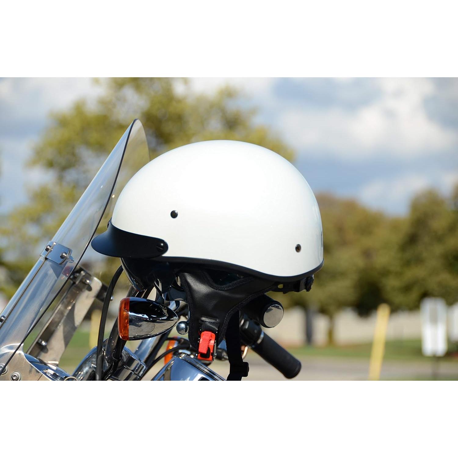 Casco de Moto Vega Warrior Media Cara con Visera Solar - Unisex