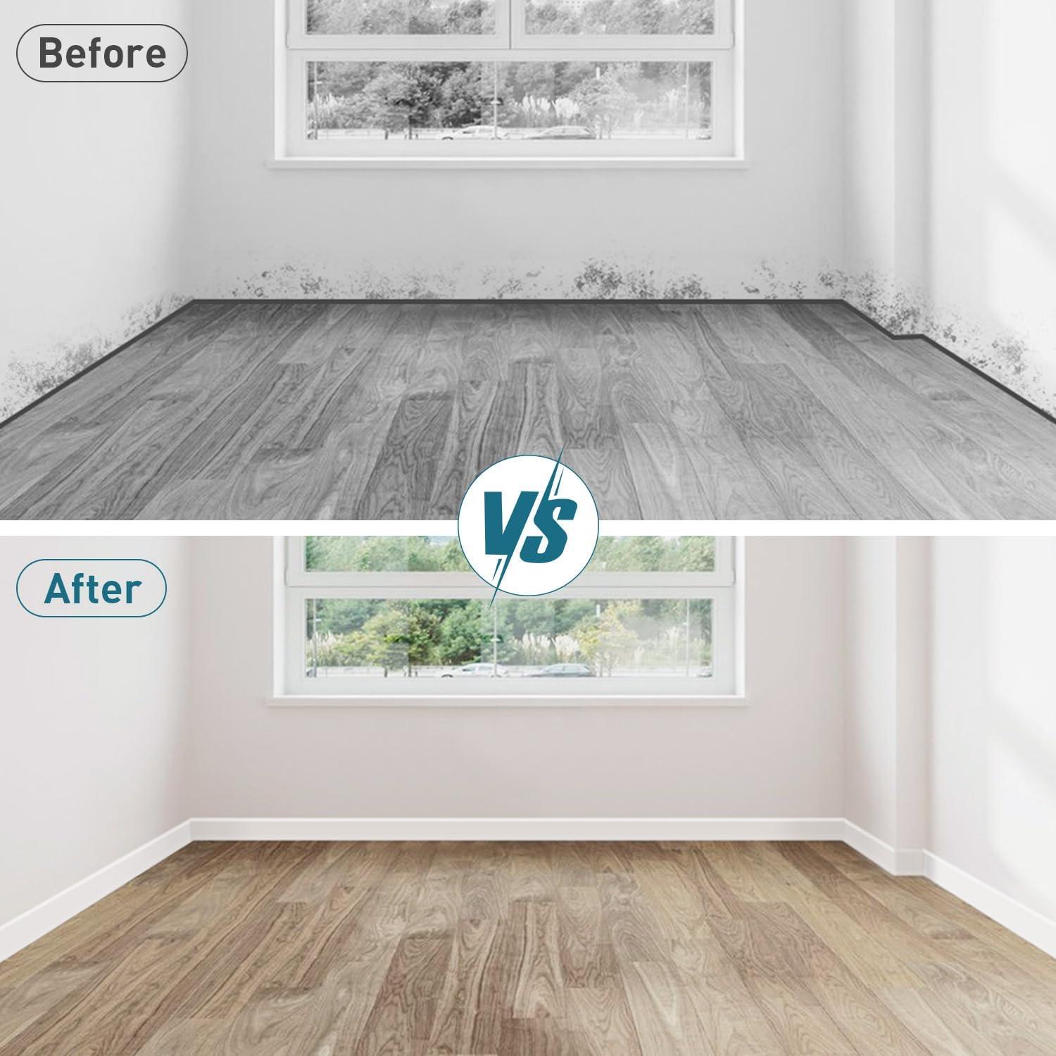 Moldura de Zócalo Autoadhesiva PATTENGO 1.0m Blanca