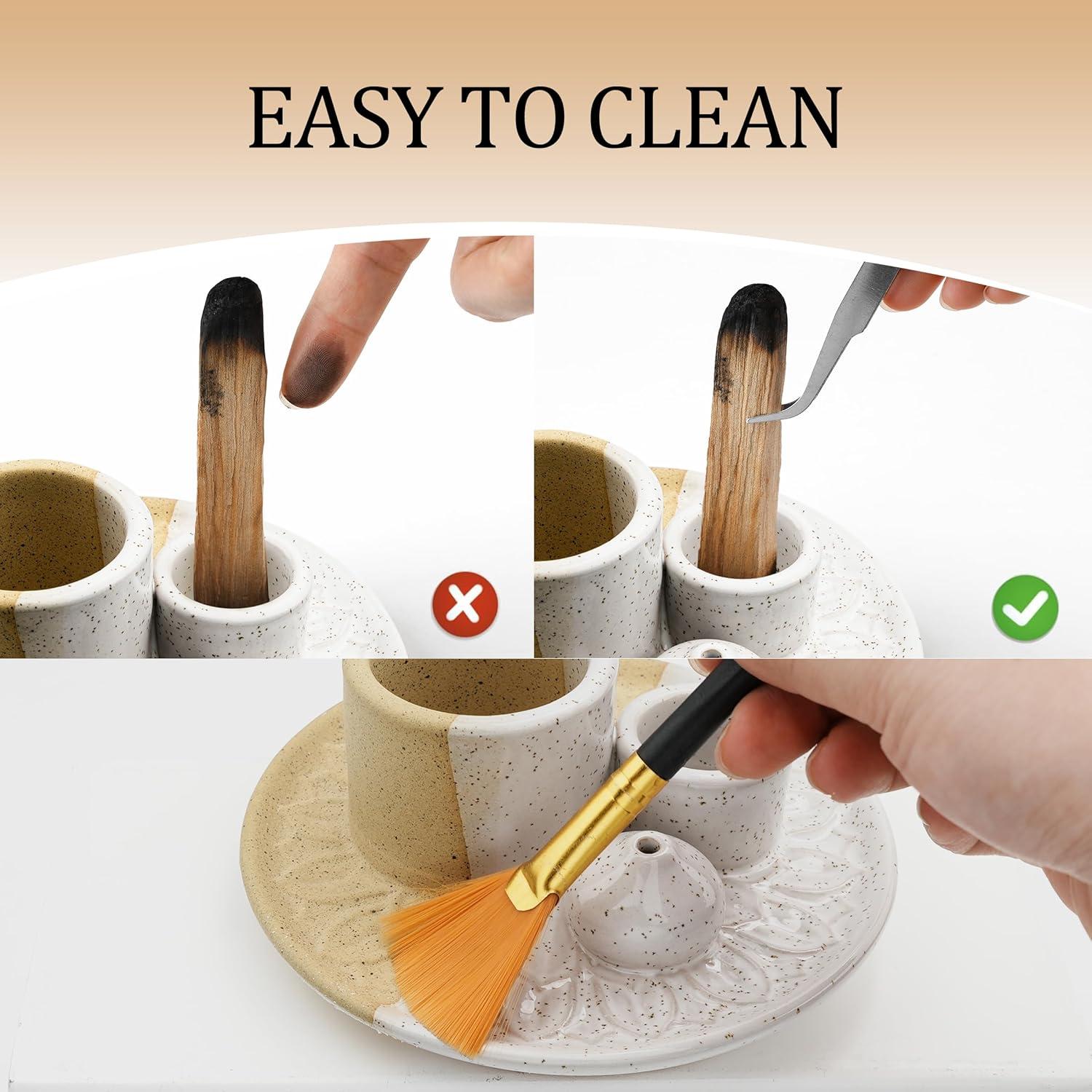 Soporte para Incienso 4 en 1 KJQJLY Cerámica Redonda