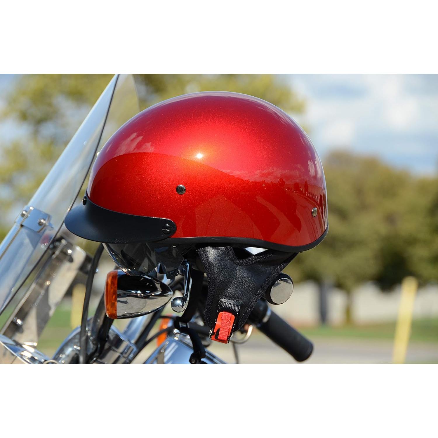 Casco de Moto Vega Warrior Half con Visera Solar Ajustable