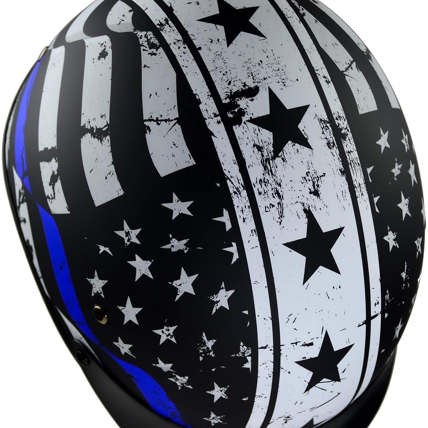 Casco de Moto Vega Warrior Half con Visera Solar Ajustable