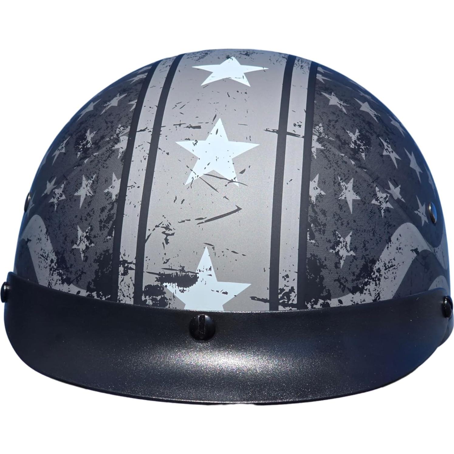 Casco de Moto Vega Warrior Half con Visera Solar - Mediano