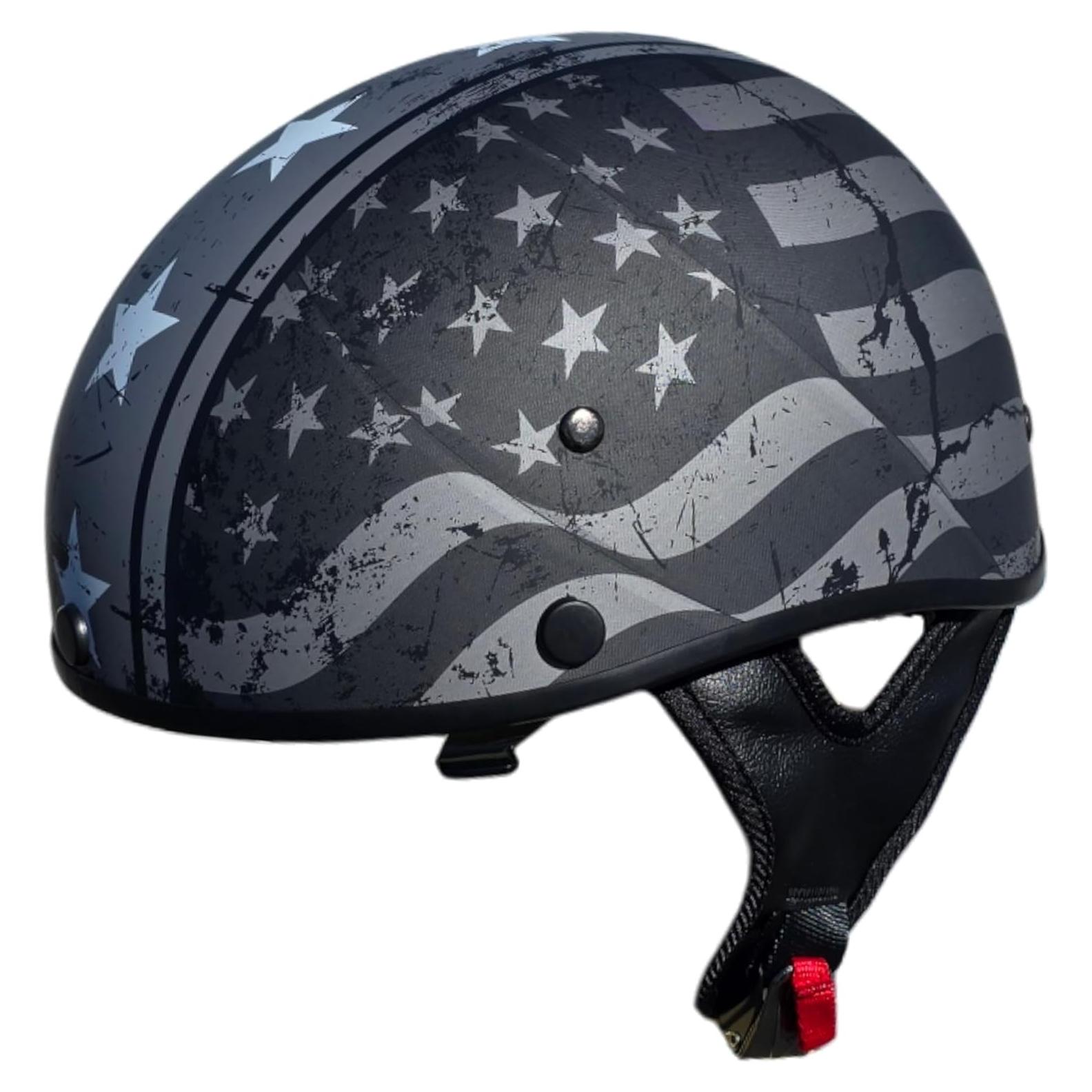 Casco de Moto Vega Warrior Half con Visera Solar Ajustable