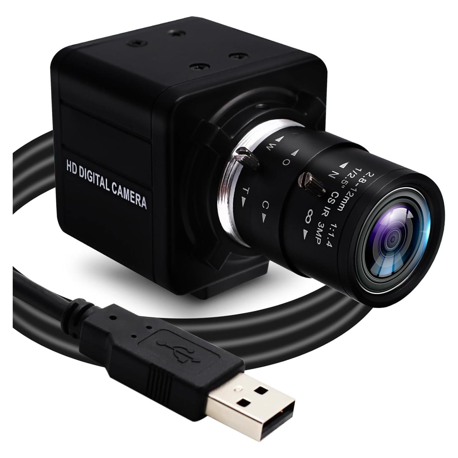 Cámara USB SVPRO 1080P 60fps con Lente Zoom 2.8-12mm