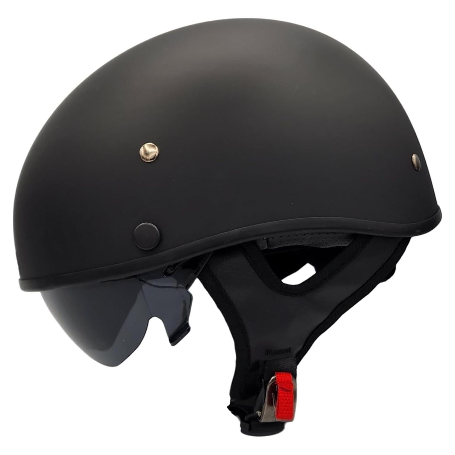 Casco de Moto Vega Warrior Medio con Visera Solar Ajustable