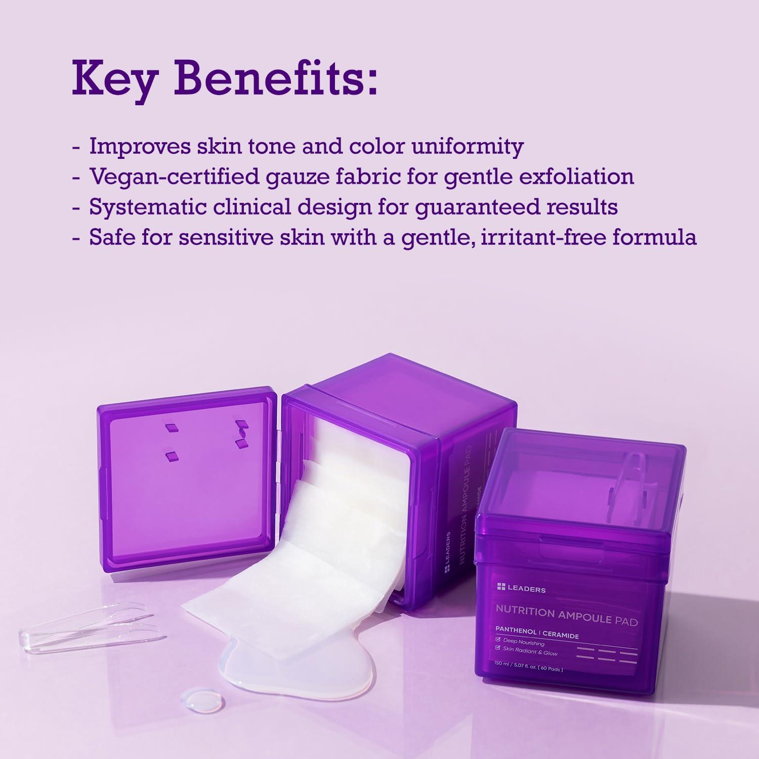 Pads de Ampoule de Nutrición Leaders - Hidratación Profunda 60 Unidades