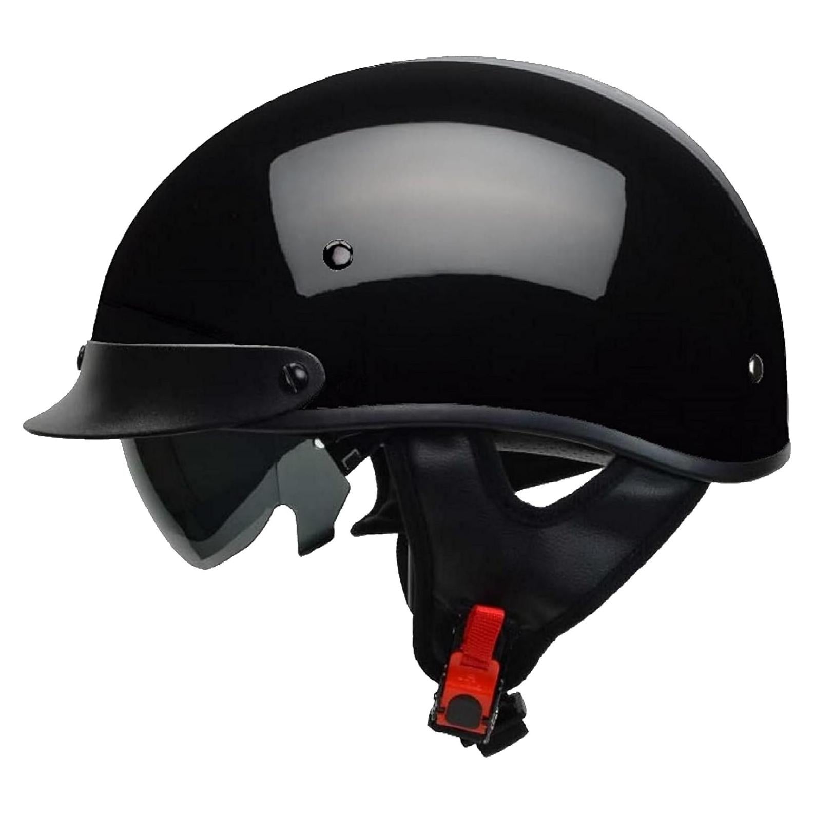 Casco de Moto Vega Warrior Half con Visera Solar Ajustable