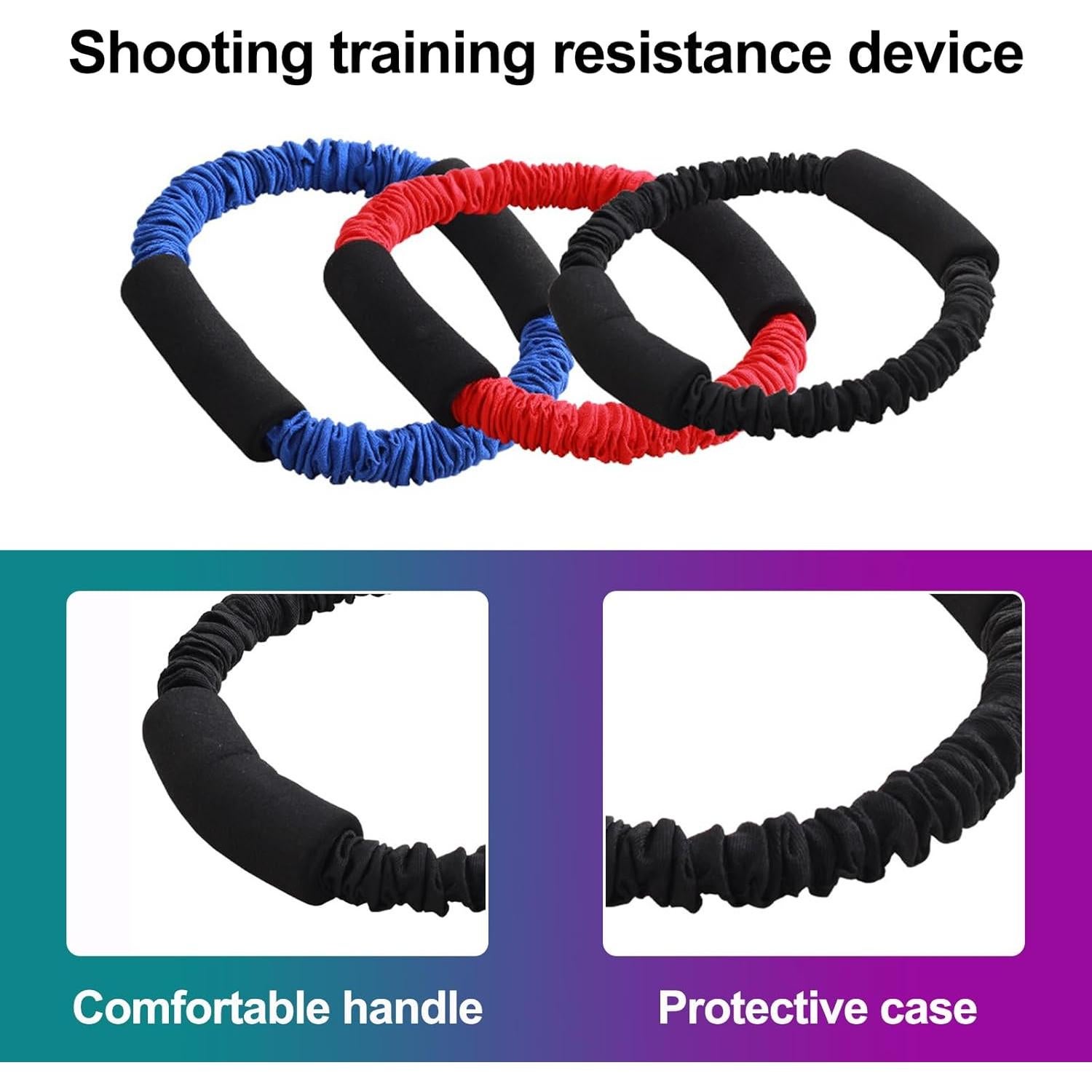 Entrenador de Tiro con Arco KURUGEILI 25 Lbs Caucho Azul