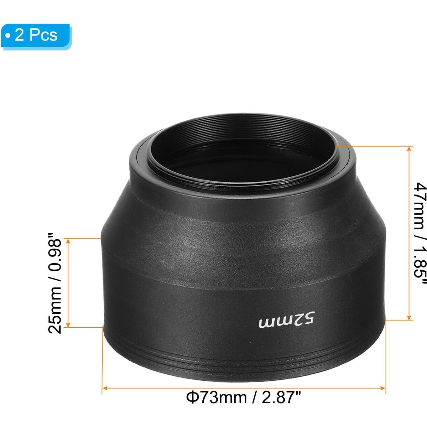 Capucha de Lente PATIKIL 49mm Goma Colapsable Anti-Reflexión