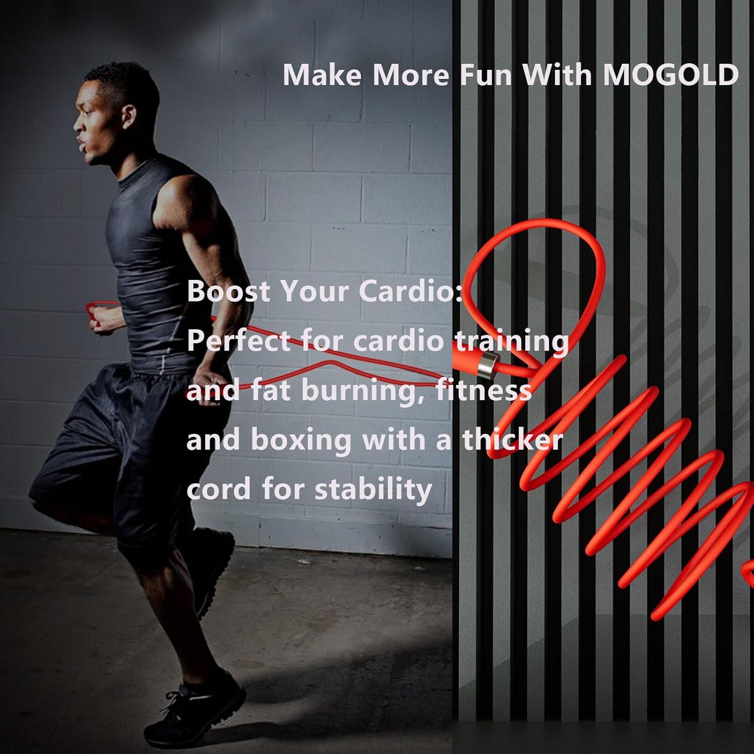 Cuerda de Salto Ajustable MOGOLD 3m PVC Antideslizante