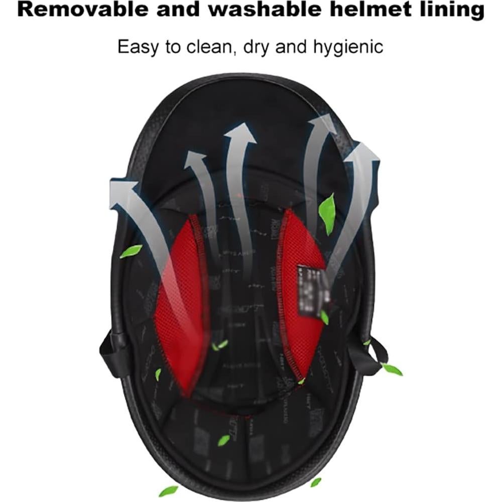 Casco de Motocicleta SDFGDFD Retro Medio L 59-60cm