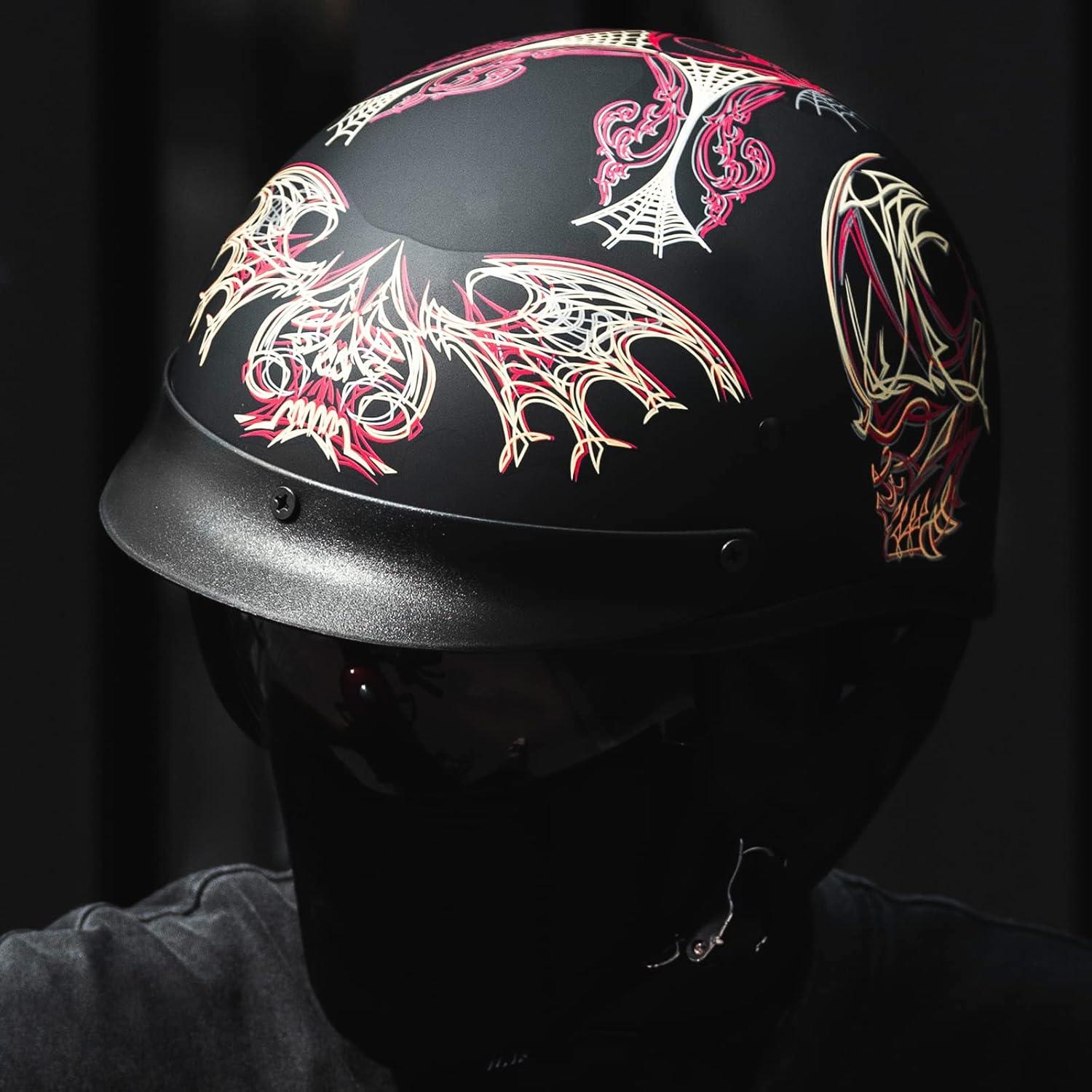 Casco Abierto ILM 210V para Motocicleta Telaraña XL