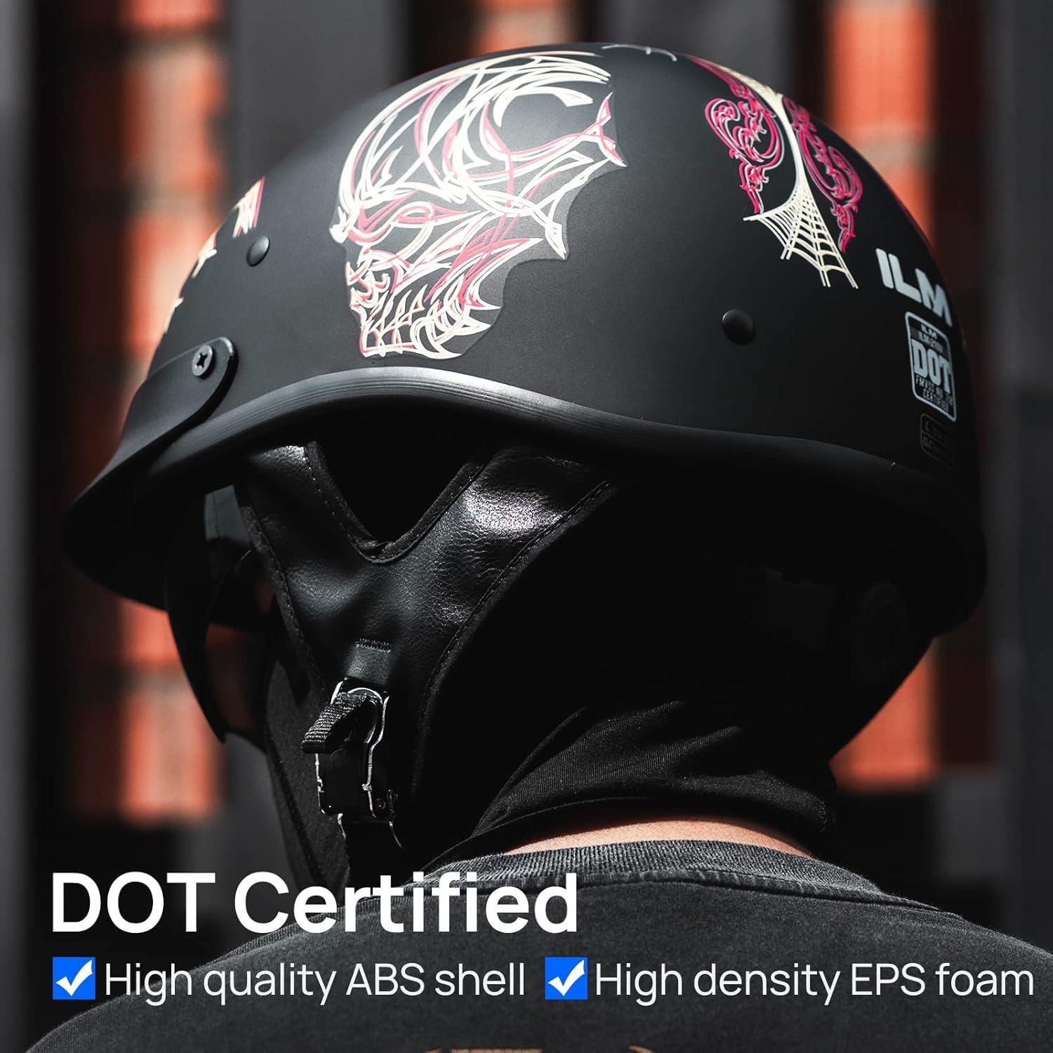 Casco Abierto ILM 210V para Motocicleta Telaraña XL