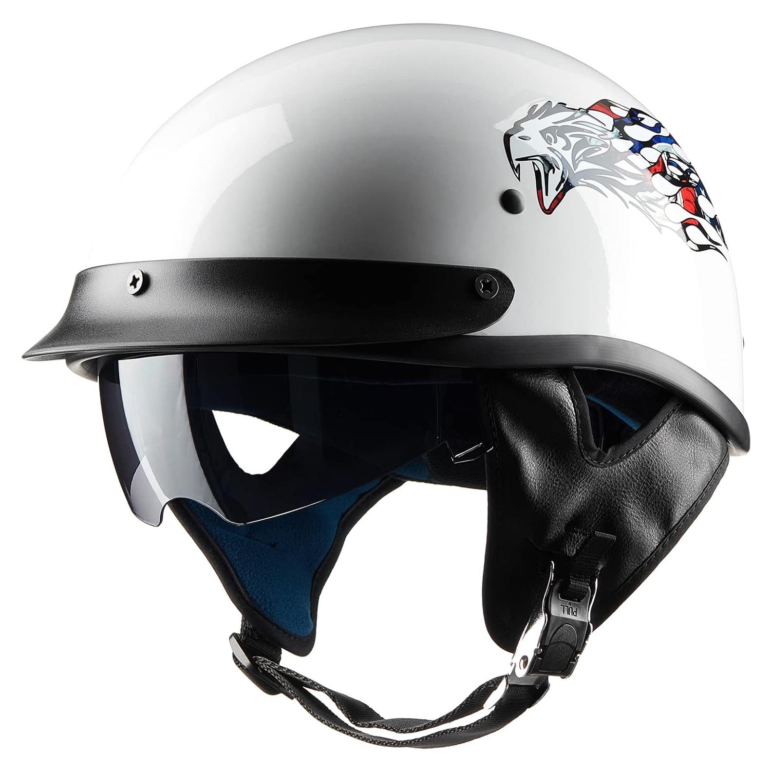 Casco Abierto ILM 210V para Motocicleta Águila X-Large