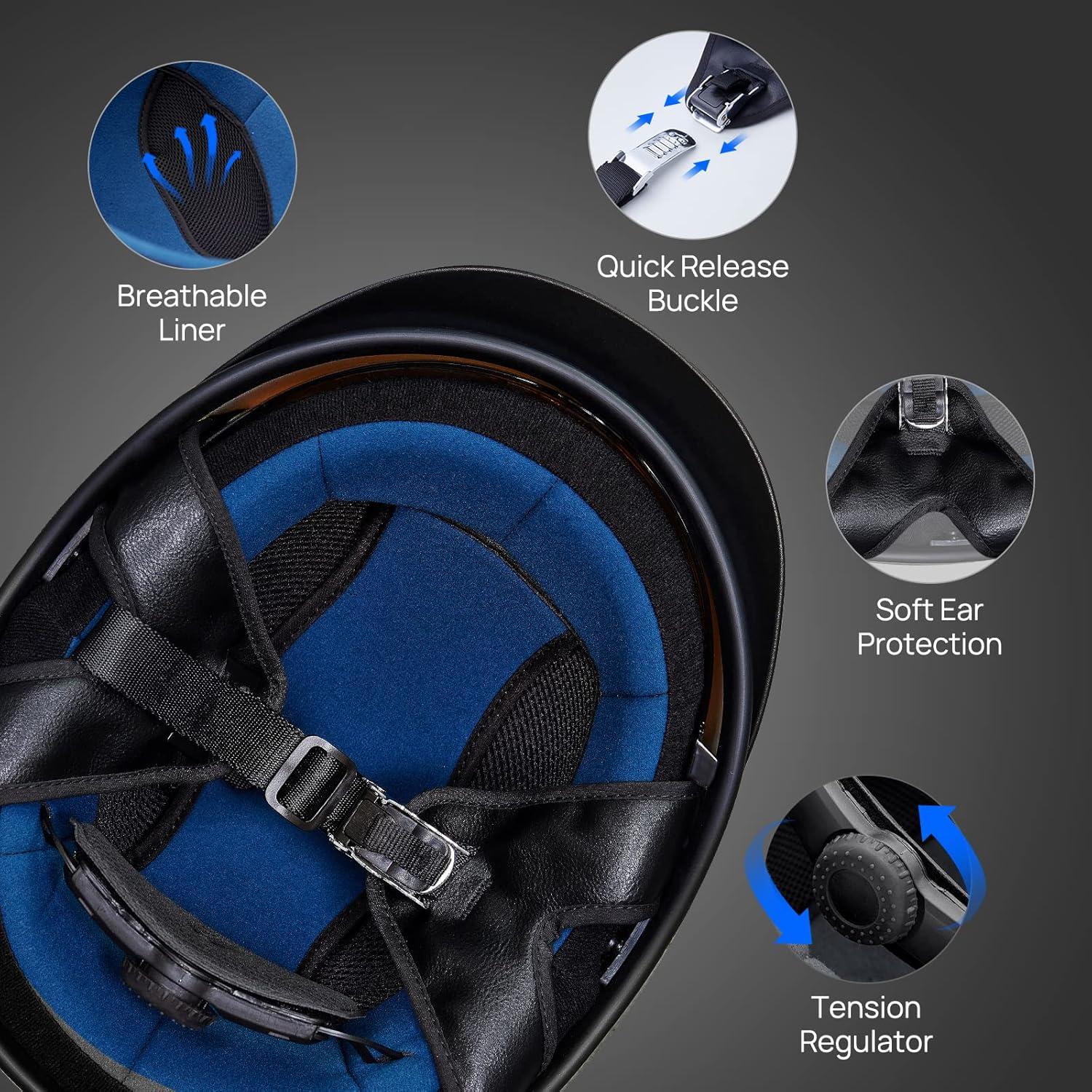 Casco Abierto ILM 210V para Motocicleta Águila X-Large