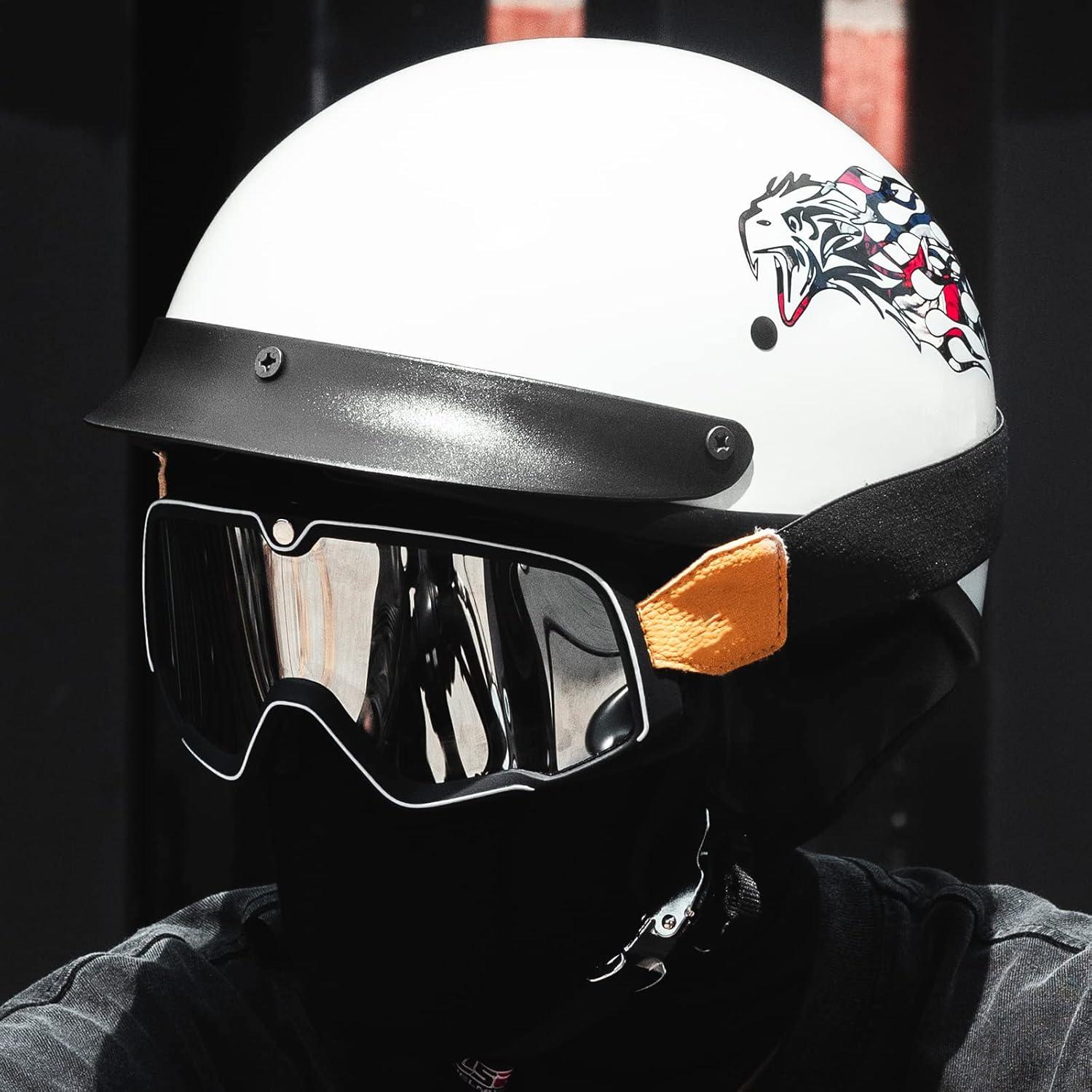 Casco Abierto ILM 210V Grande Águila para Motocicleta