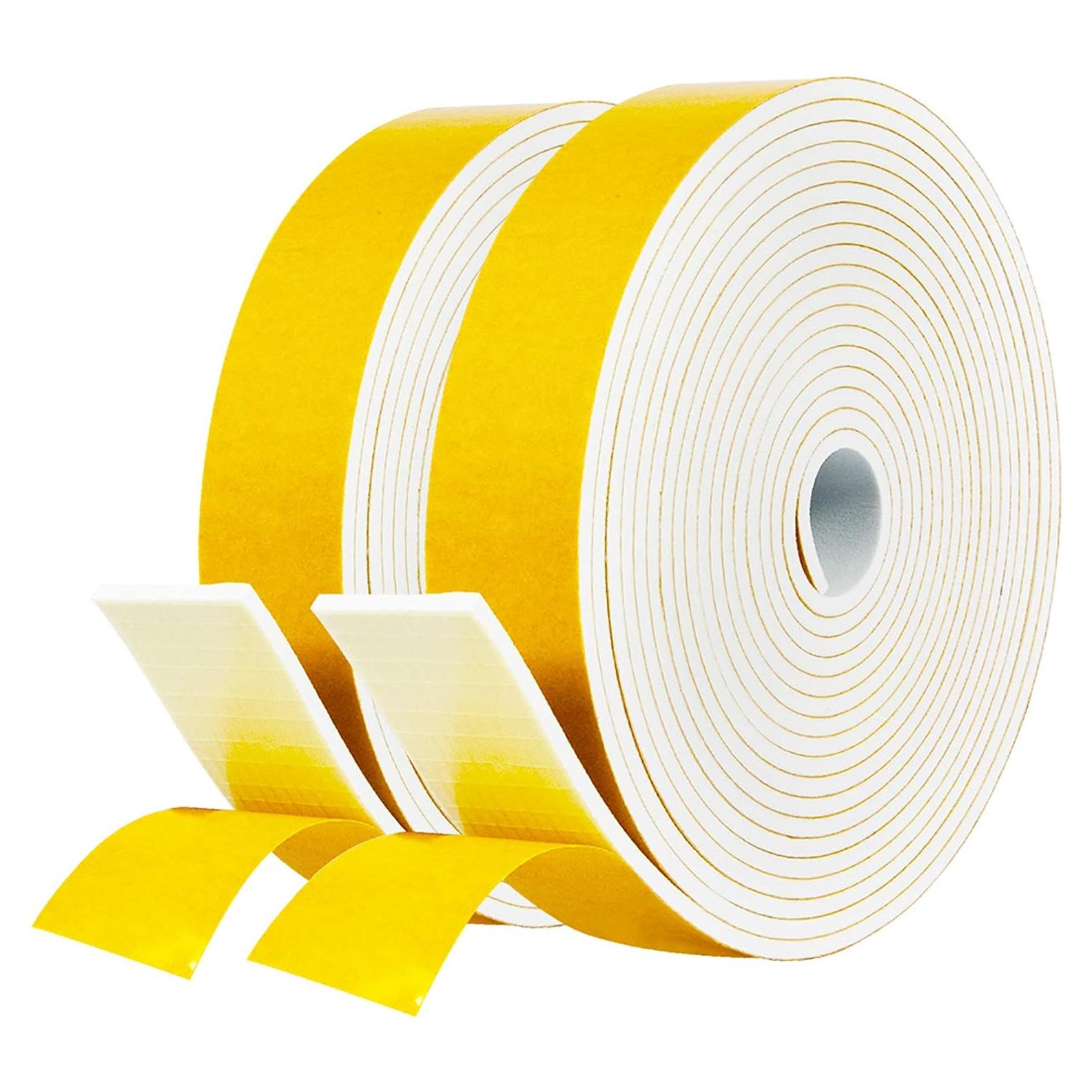 Cinta Aislante de Espuma fowong Blanca 2 Rollos 9.14 m