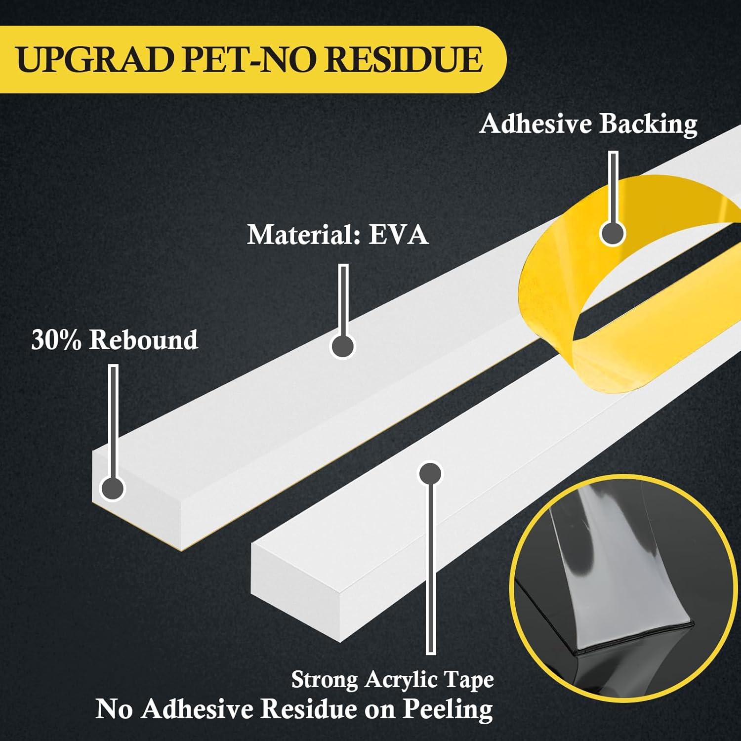 Cinta Aislante de Espuma fowong Blanca 2 Rollos 9.14 m