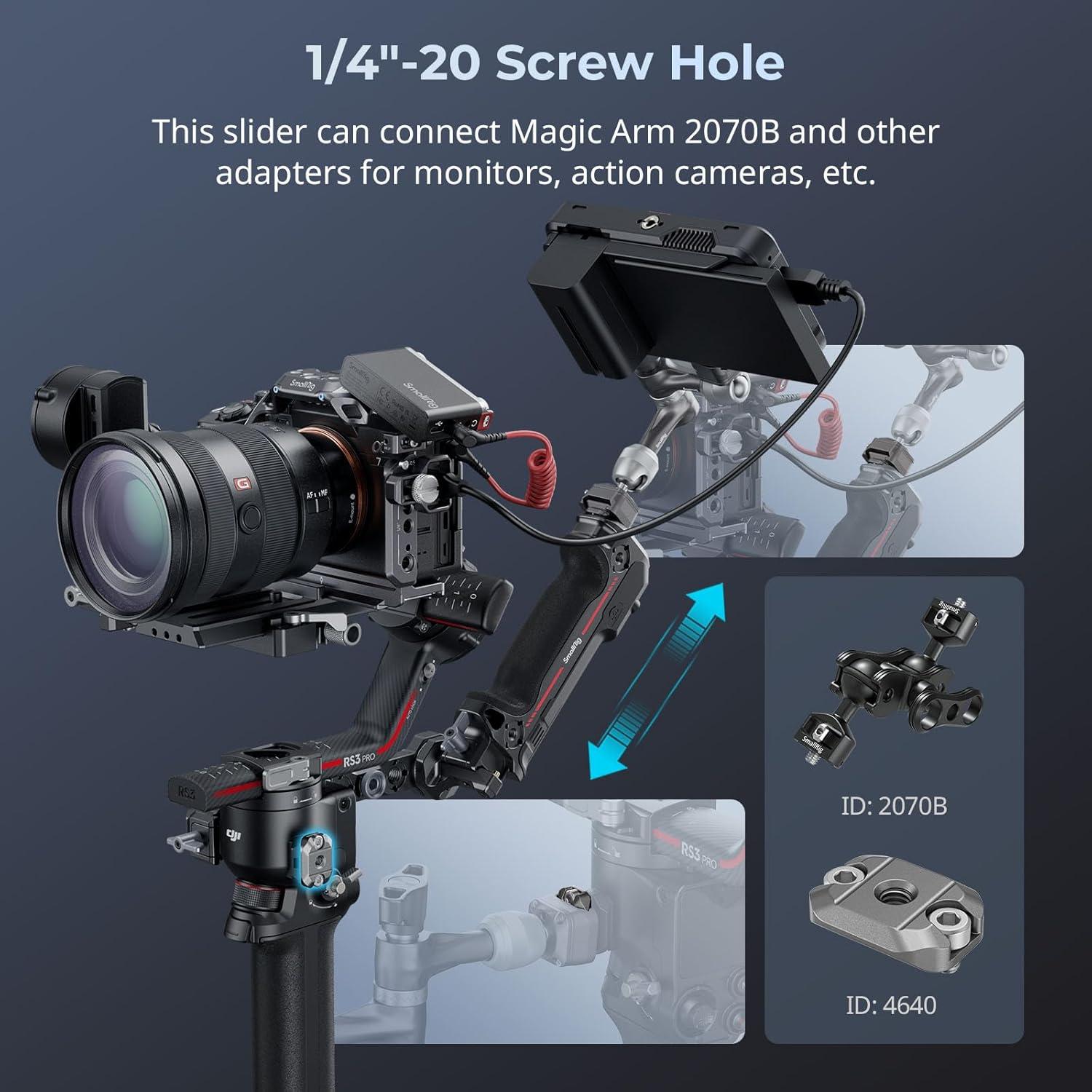 Riel Mini NATO de Liberación Rápida SmallRig 4640 para DJI RS