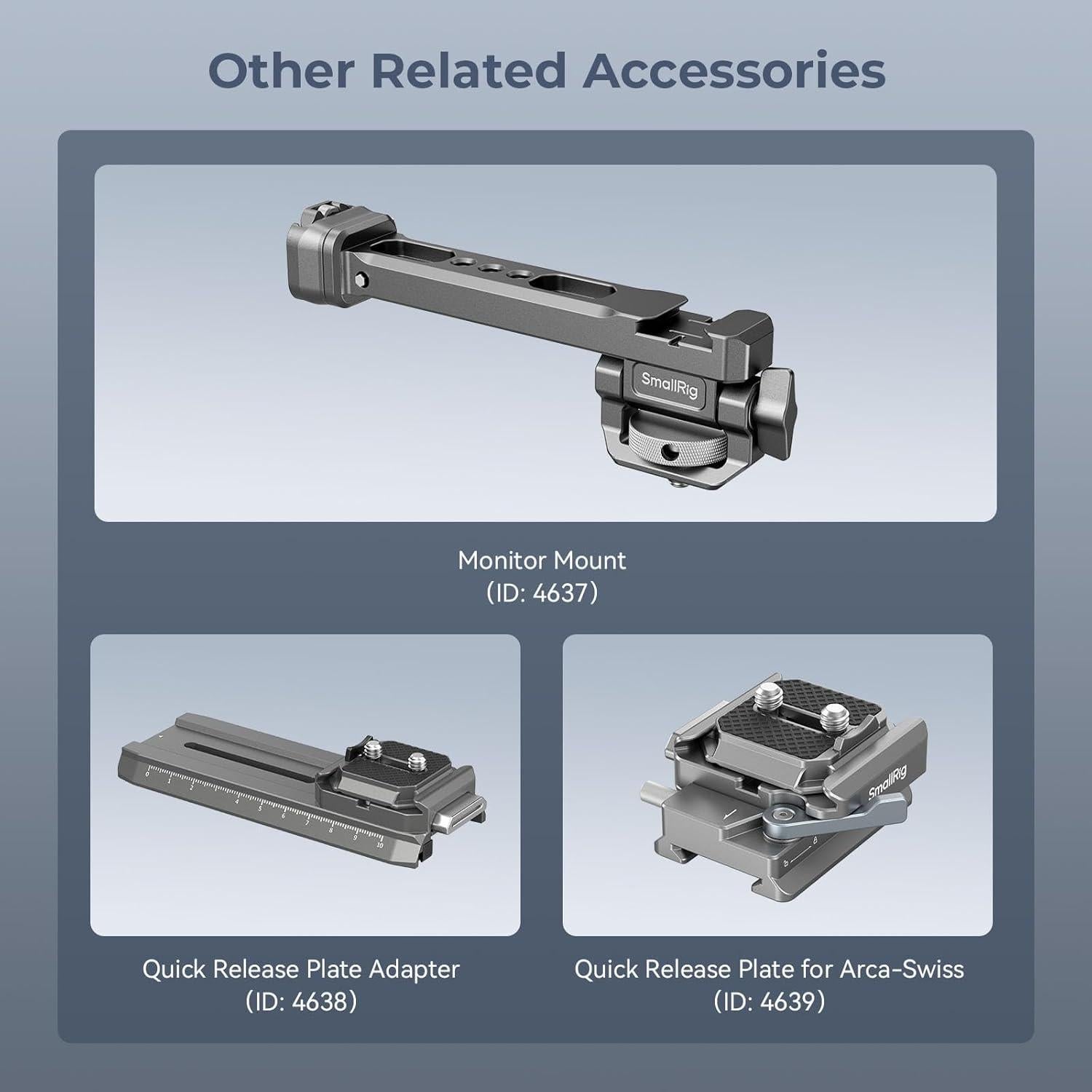 Riel Mini NATO de Liberación Rápida SmallRig 4640 para DJI RS