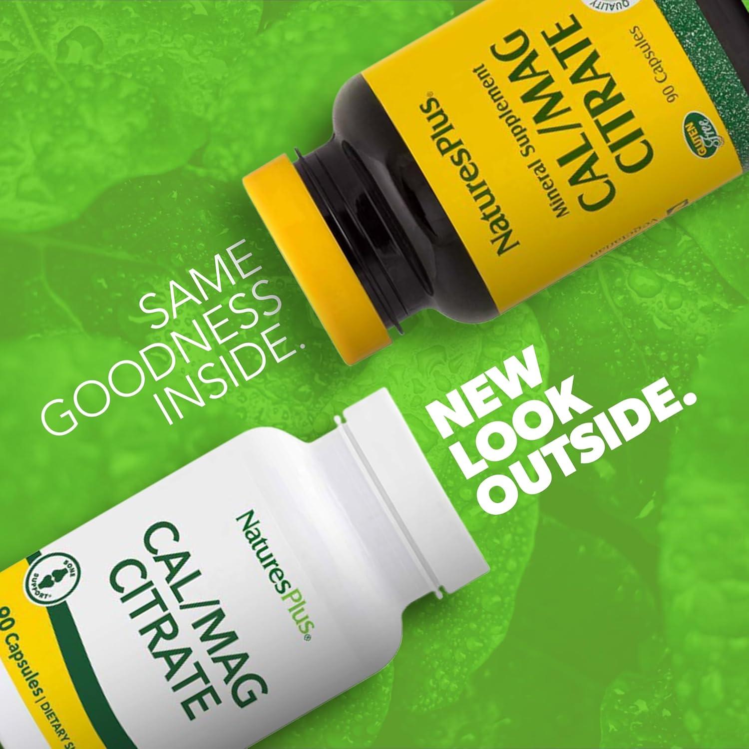 Citrato de Calcio y Magnesio NaturesPlus - 90 Cápsulas