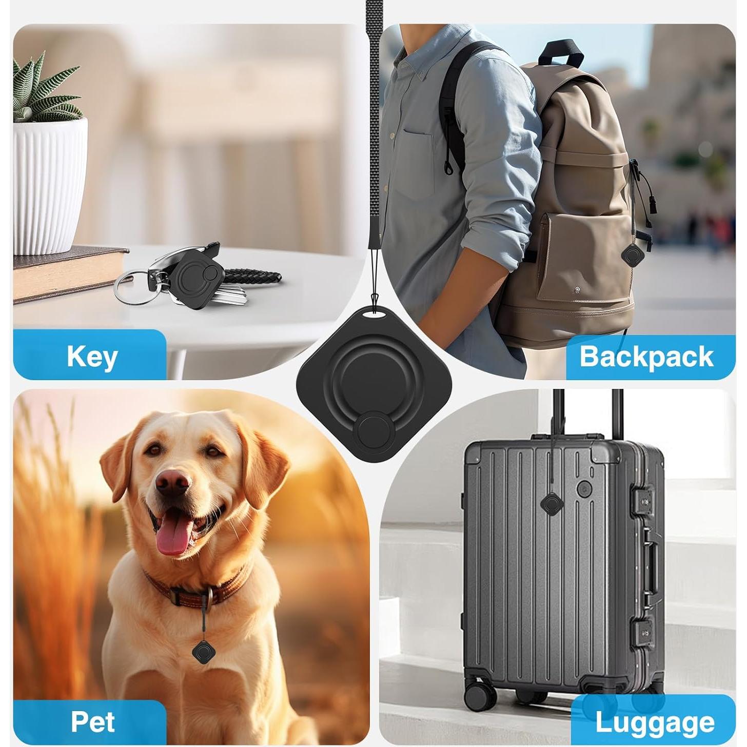 Localizador de Llaves IFMDA Bluetooth Negro - 4 Pack