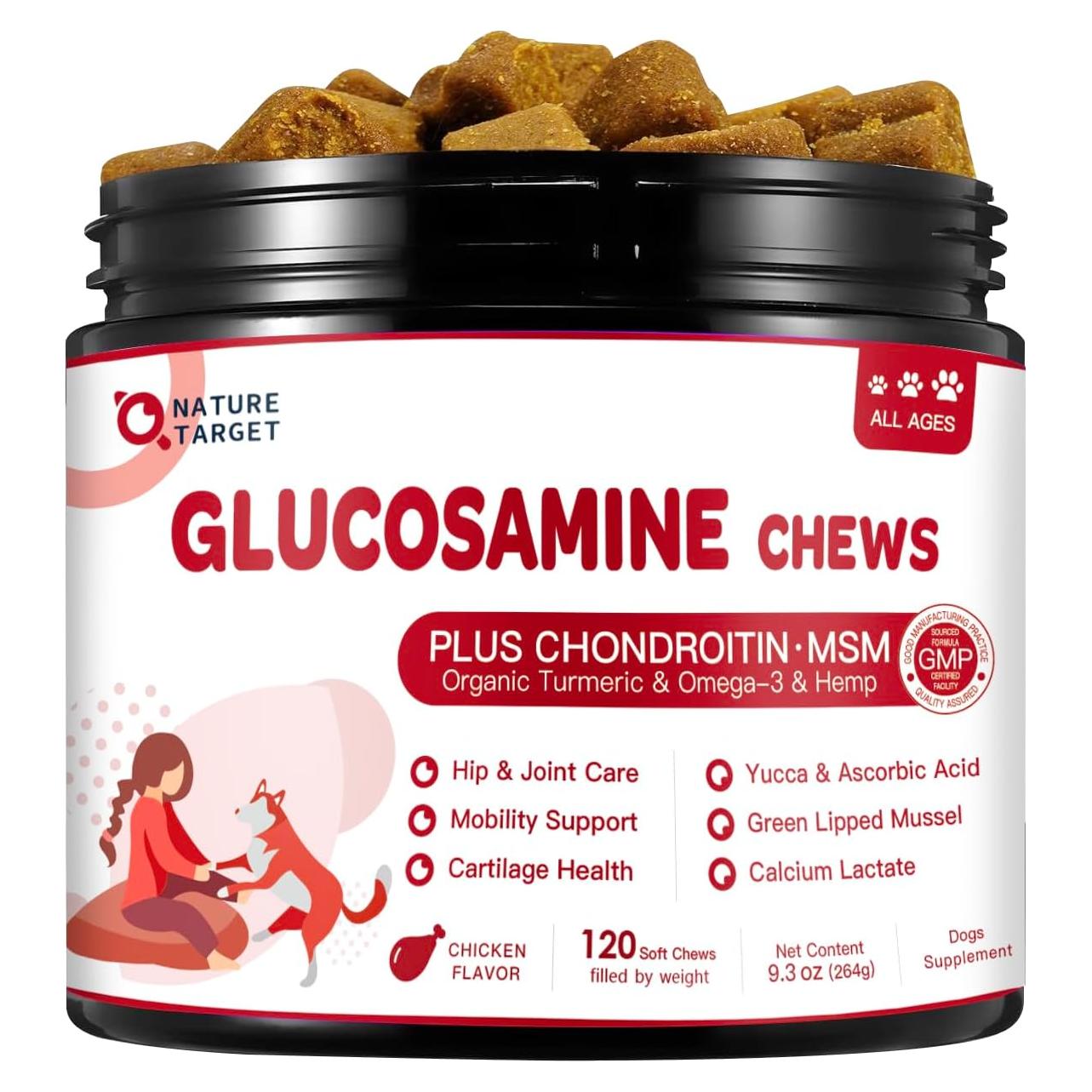 Suplemento Articular para Perros Nature Target 120 Masticables