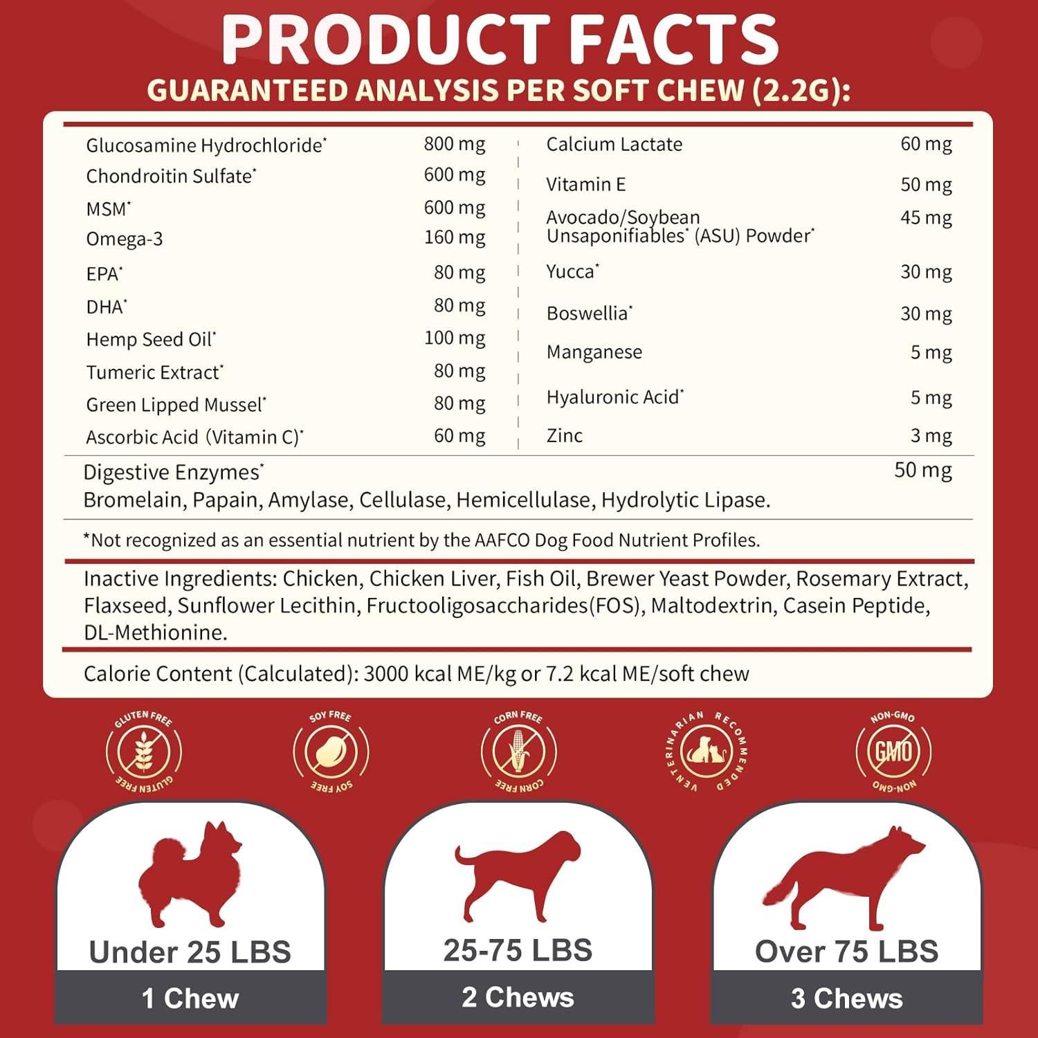 Suplemento Articular para Perros Nature Target 120 Masticables