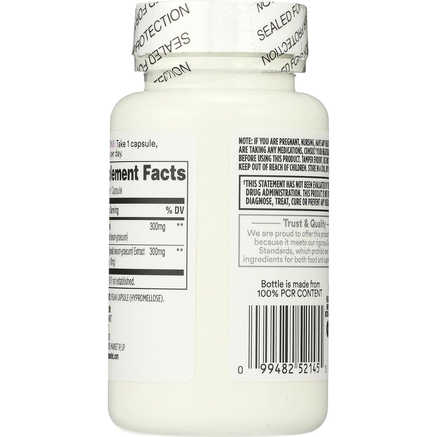 Cápsulas Veganas de Fenogreco 365 Whole Foods 60 Unidades