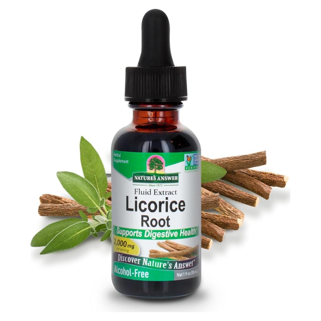 Extracto de Regaliz Nature's Answer 30ml Sin Alcohol Vegano