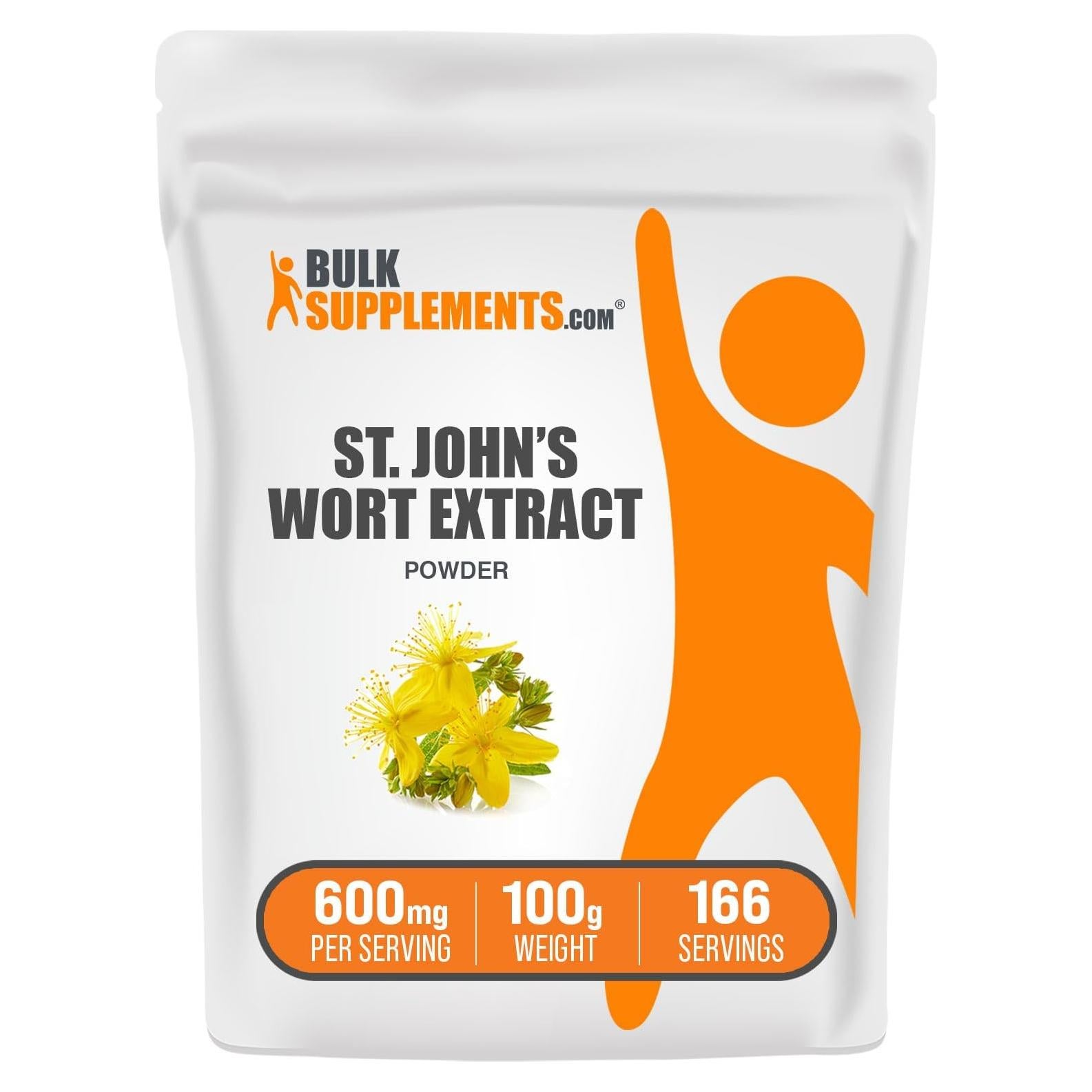 Extracto de Hierba de San Juan BulkSupplements 600mg 100g Vegano