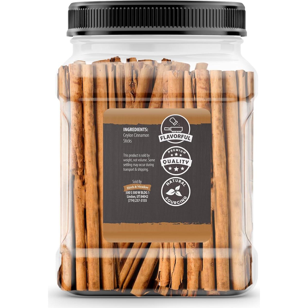 Palitos de Canela de Ceilán Birch & Meadow 408 g - Canela Verdadera