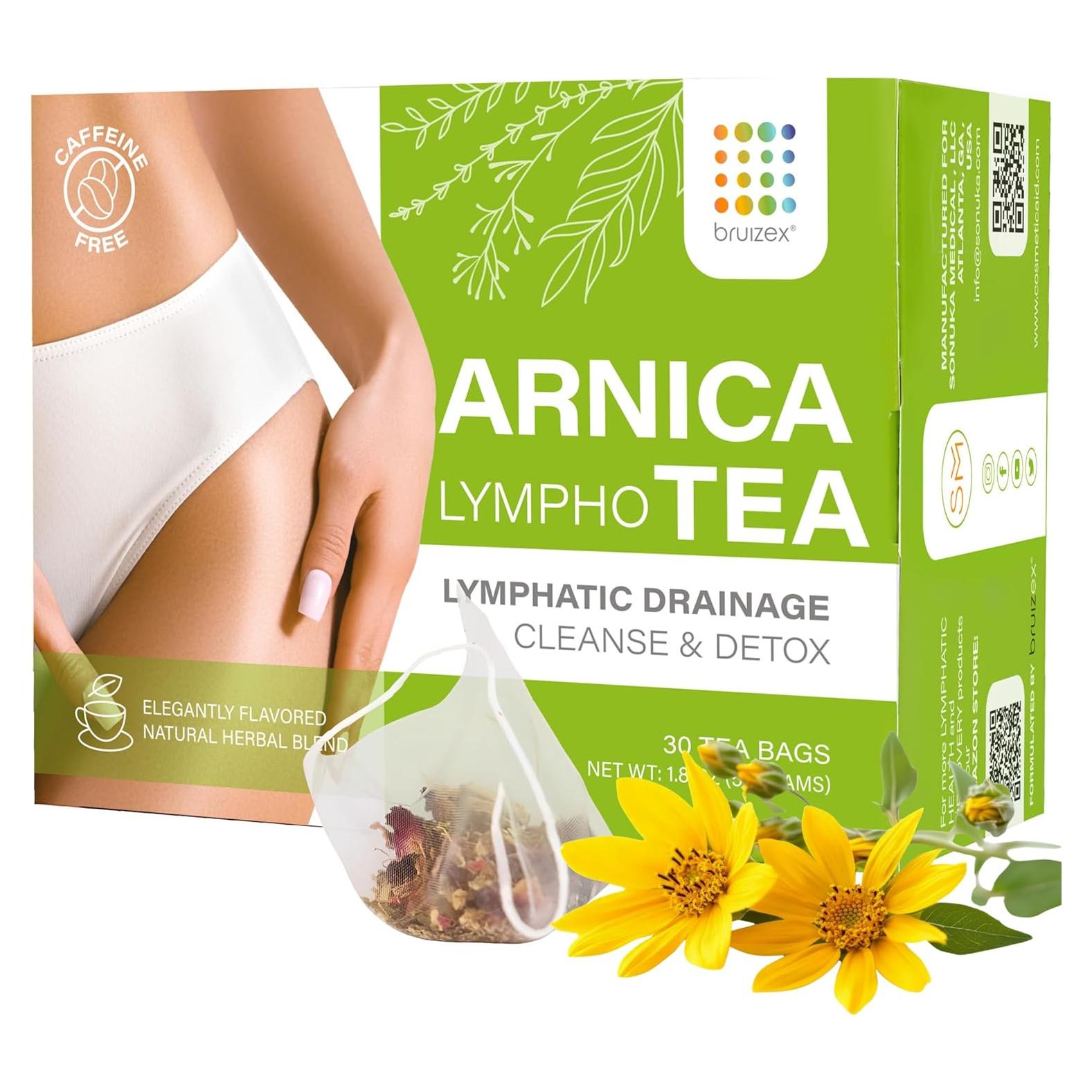 Té de Arnica Bruizex 30 Bolsas - Drenaje Linfático y Recuperación