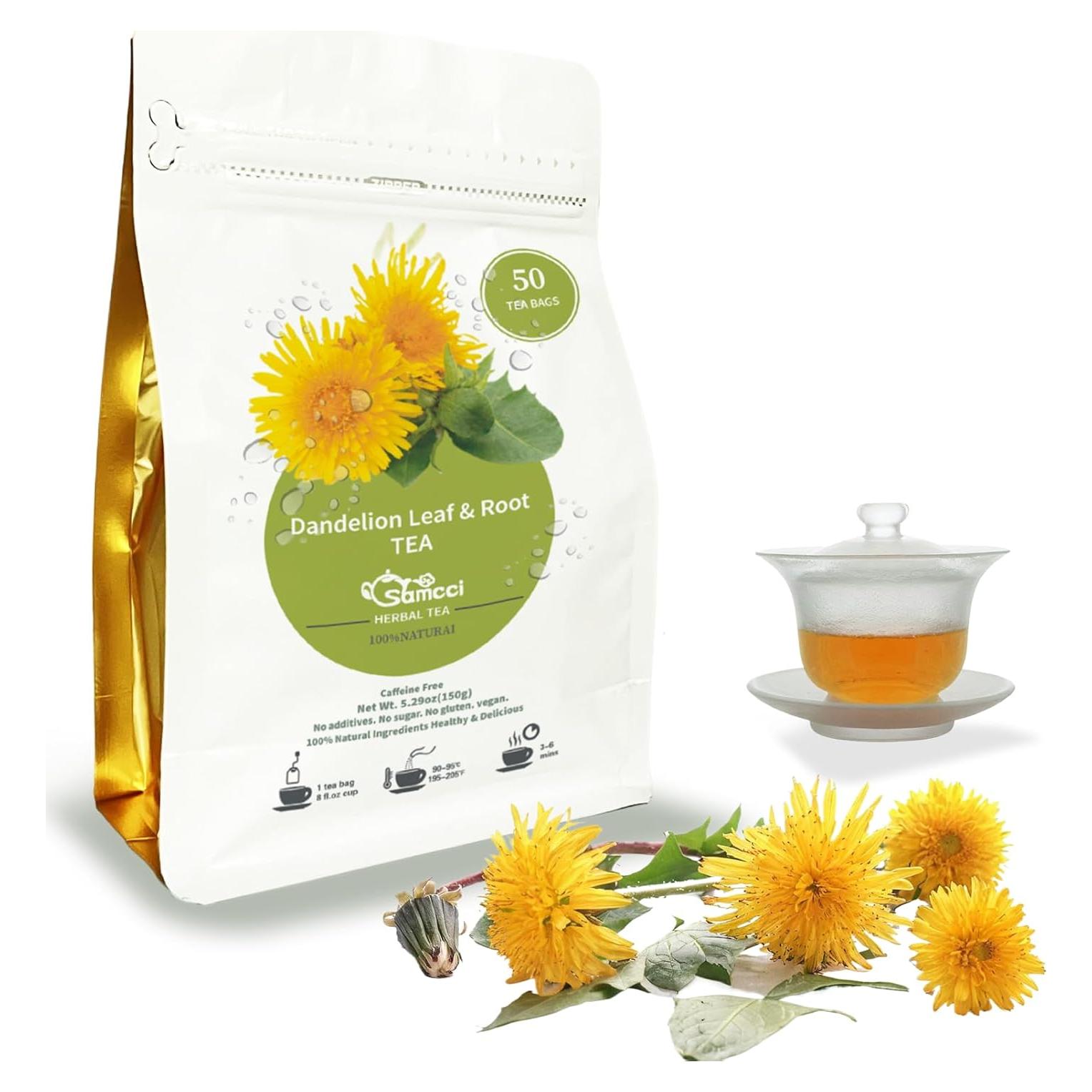 Té Herbal Samcci de Hoja y Raíz de Diente de León 50 Bolsitas