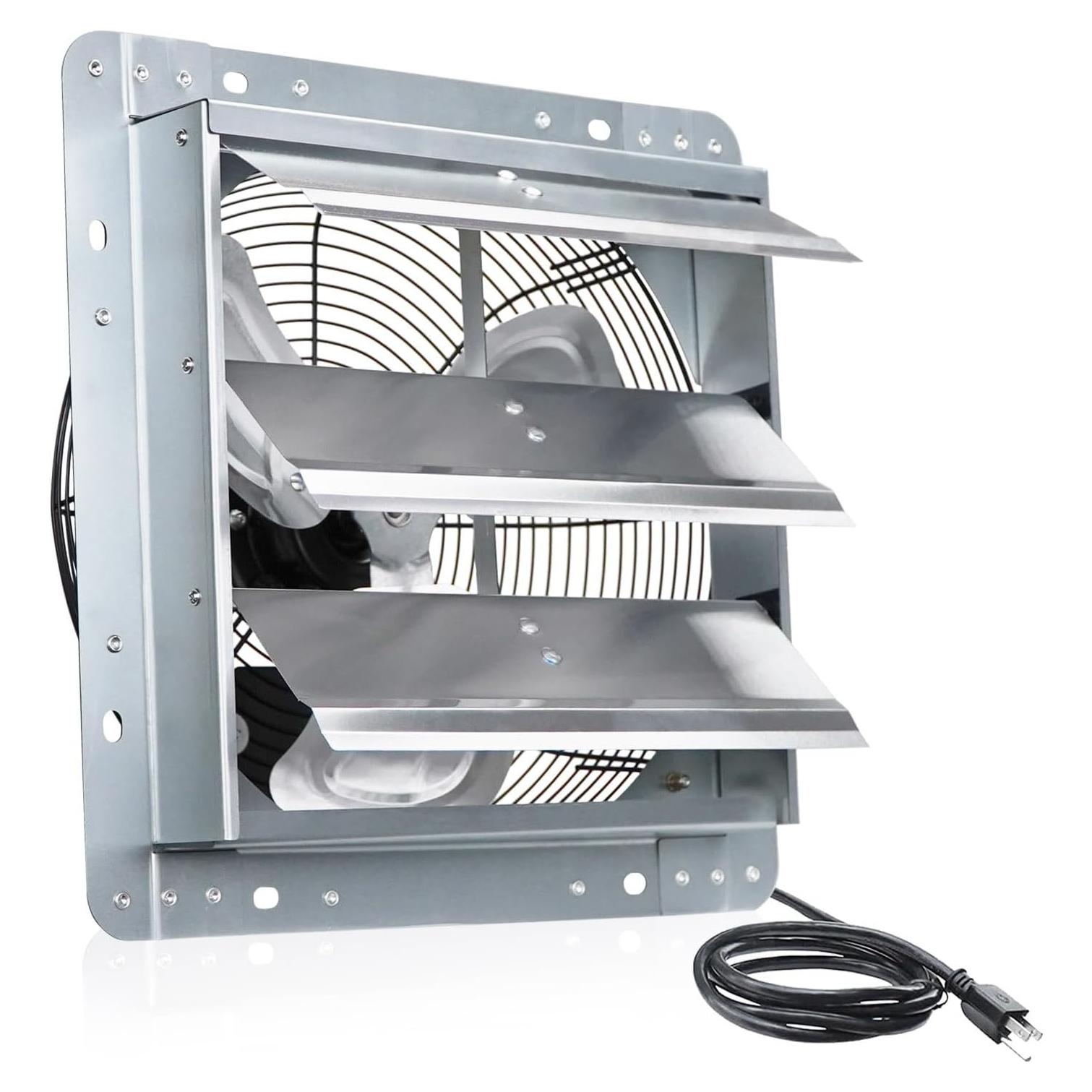 Ventilador de Escape VENTISOL 30.48 cm con Persiana 1450 CFM