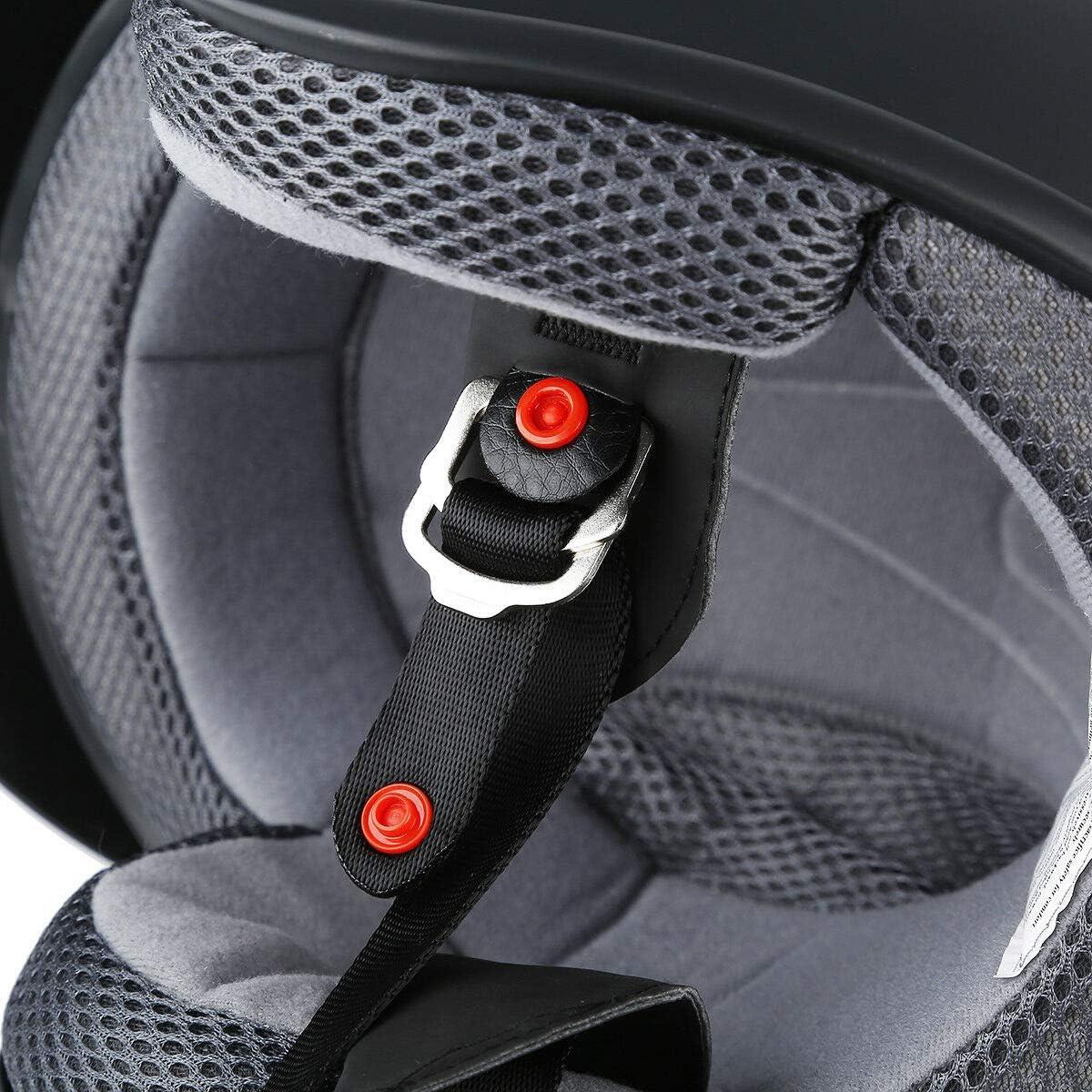 Casco Motocicleta TCMT 3/4 Abierto Negro Mate S M L XL