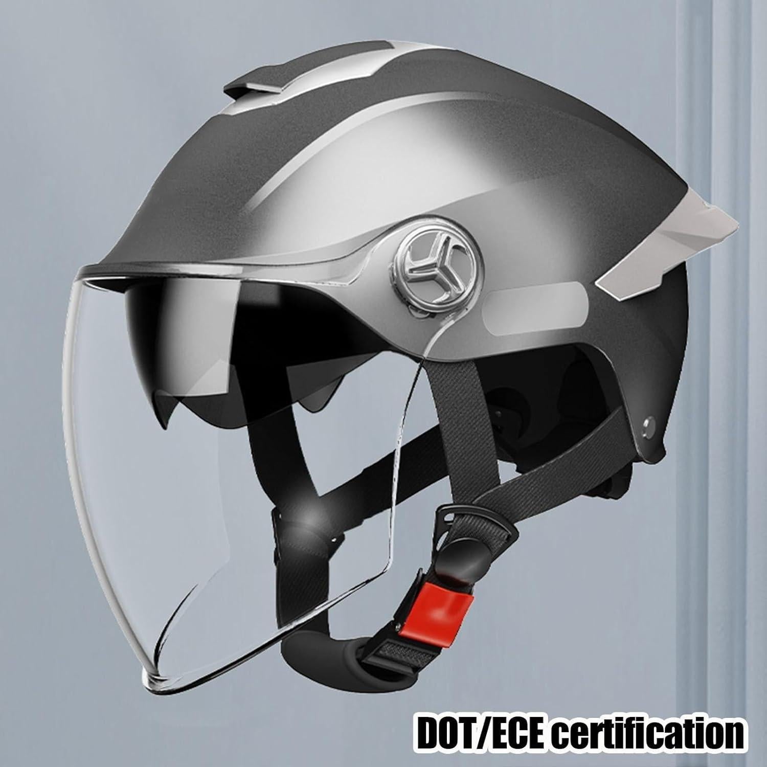 Casco Abierto MTB MTLIVE Rosa Retro 3/4 Doble Visor