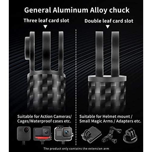 Soporte de Extensión FEICHAO para Cámaras 258mm Fibra de Carbono