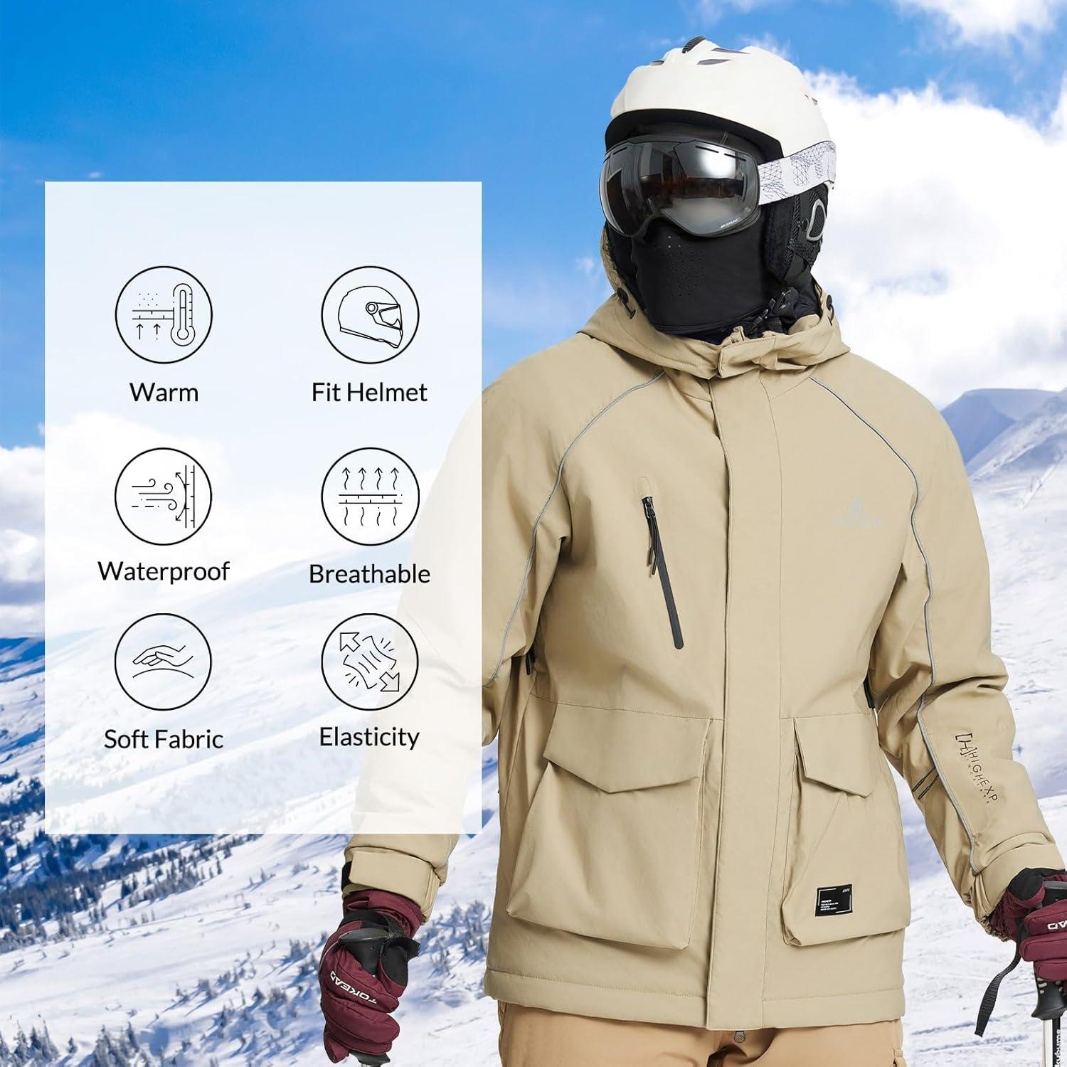 Baleaf Balaclava Resistente al Agua Unisex para Esquí y Snowboard