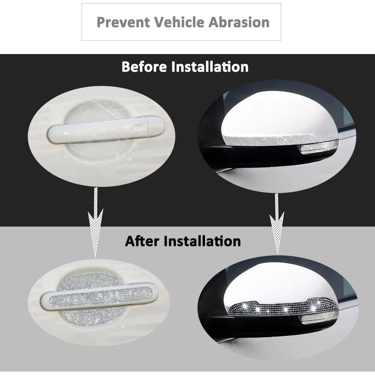 Calcomanías Reflectantes para Manijas de Puerta Coche Genérico