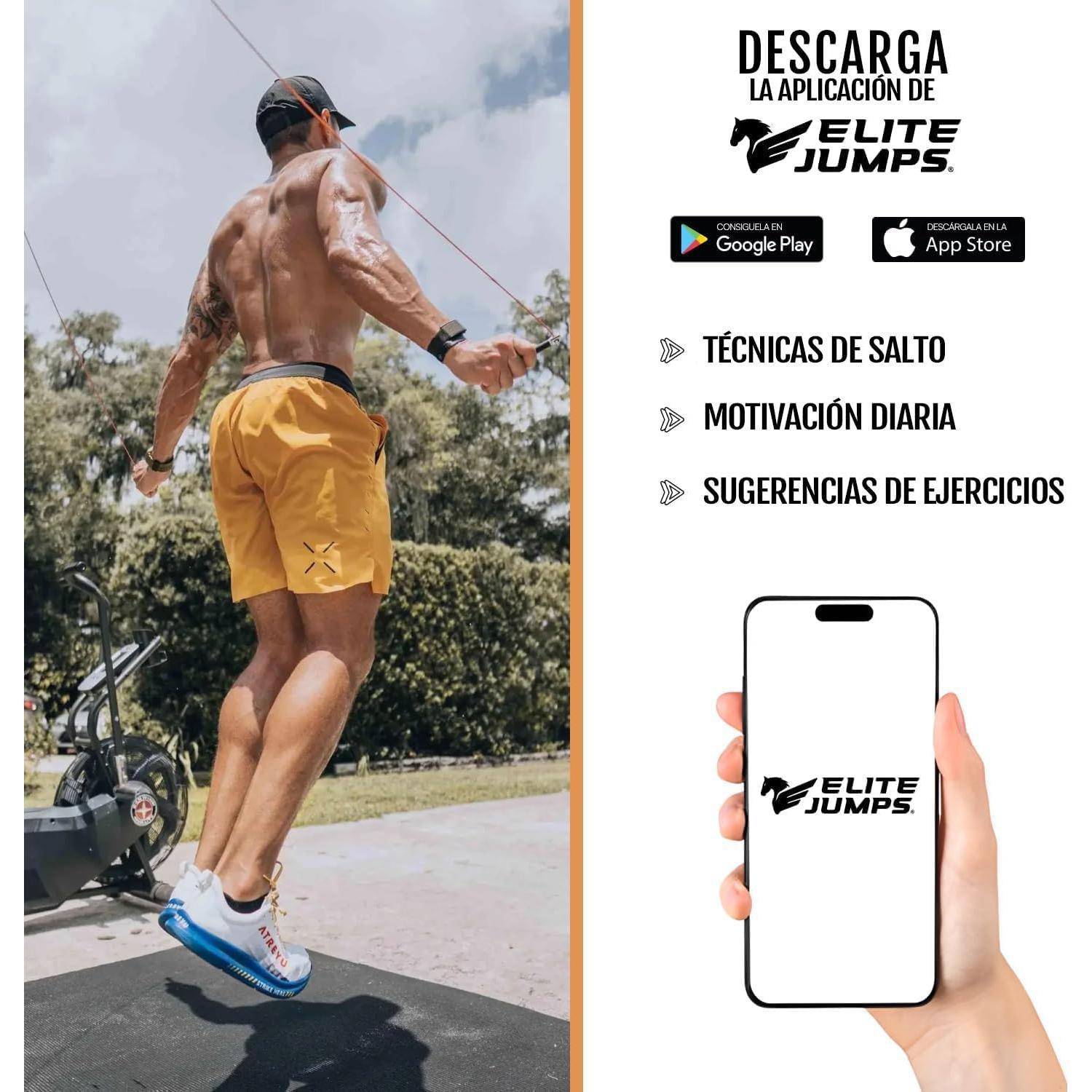 Cuerda de Salto Pesada EliteSRS 2.44m para Fitness y Muay Thai